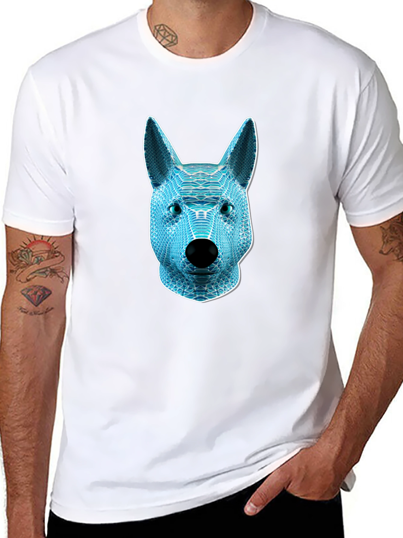Cyber Dog T-Shirt - Unique Graphic Tee
