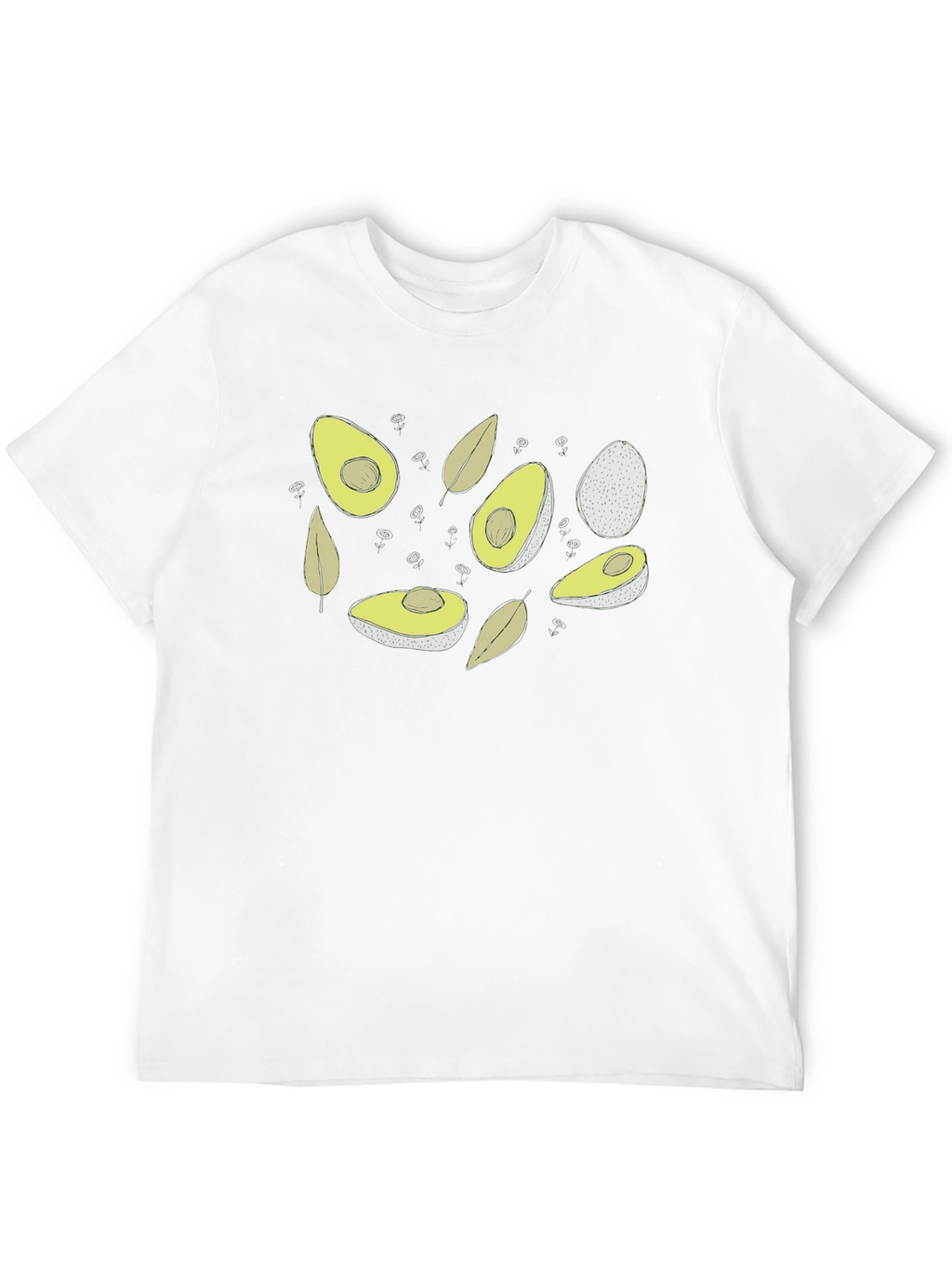 Avocado Graphic Tee - Trendy Fruit Design Shirt