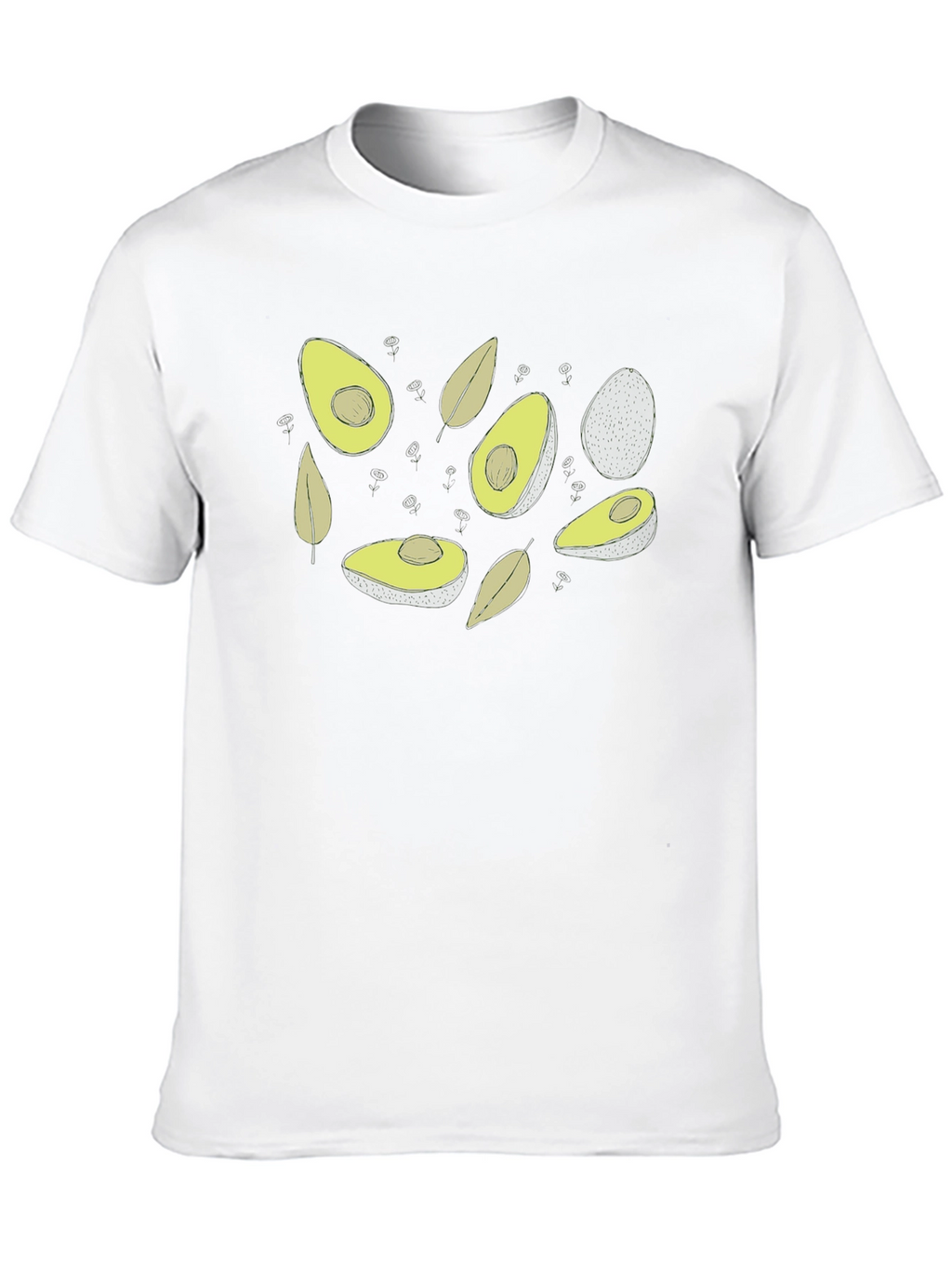 Avocado Graphic Tee - Trendy Fruit Design Shirt