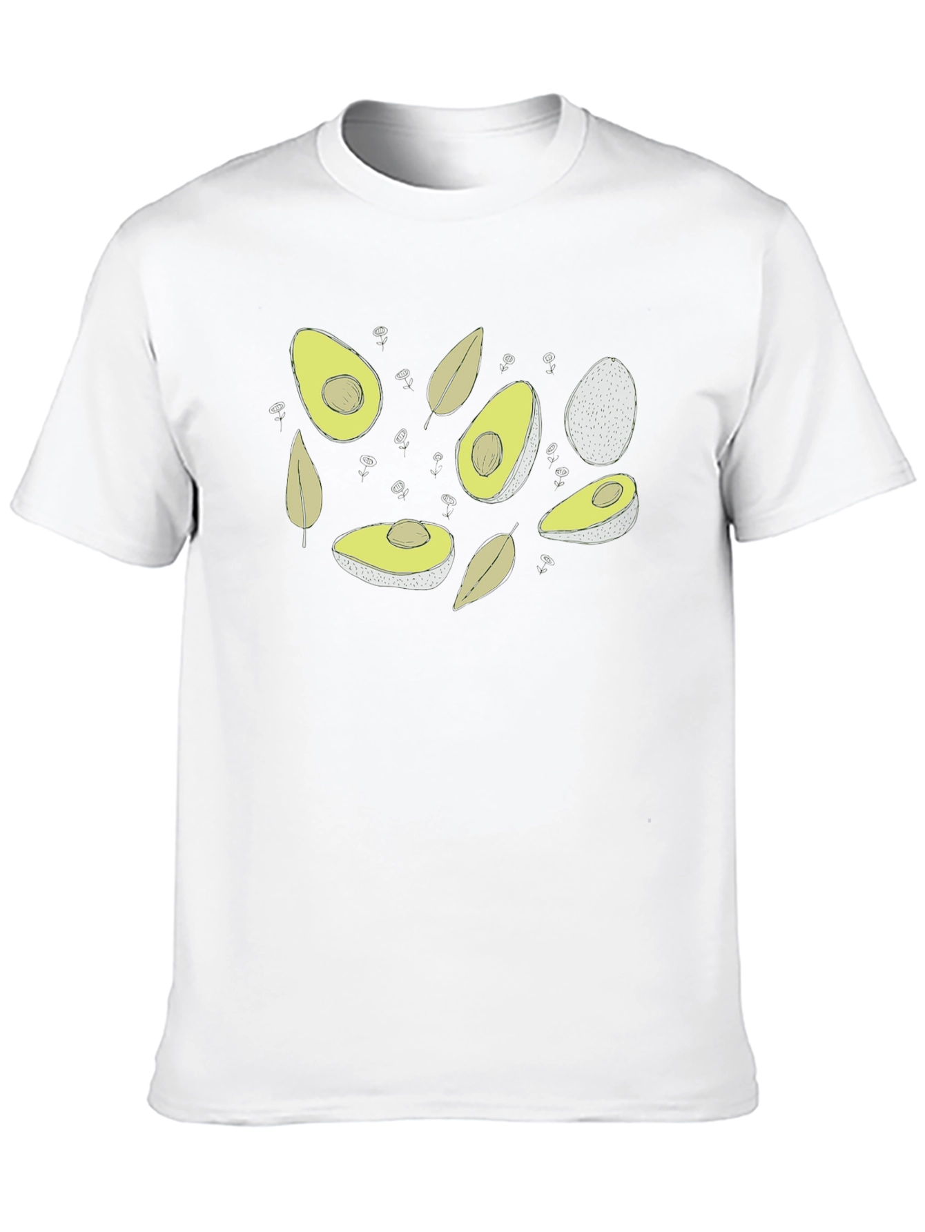 Avocado Graphic Tee - Trendy Fruit Design Shirt