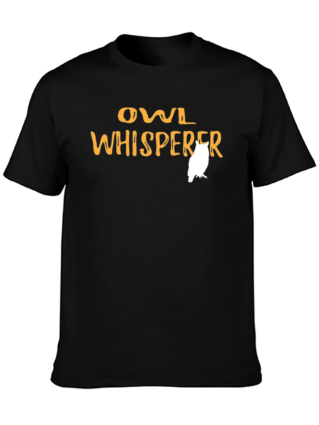 Owl Whisperer Graphic Tee - Black Cotton Shirt