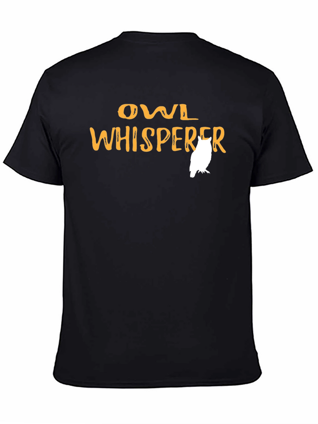 Owl Whisperer Graphic Tee - Black Cotton Shirt