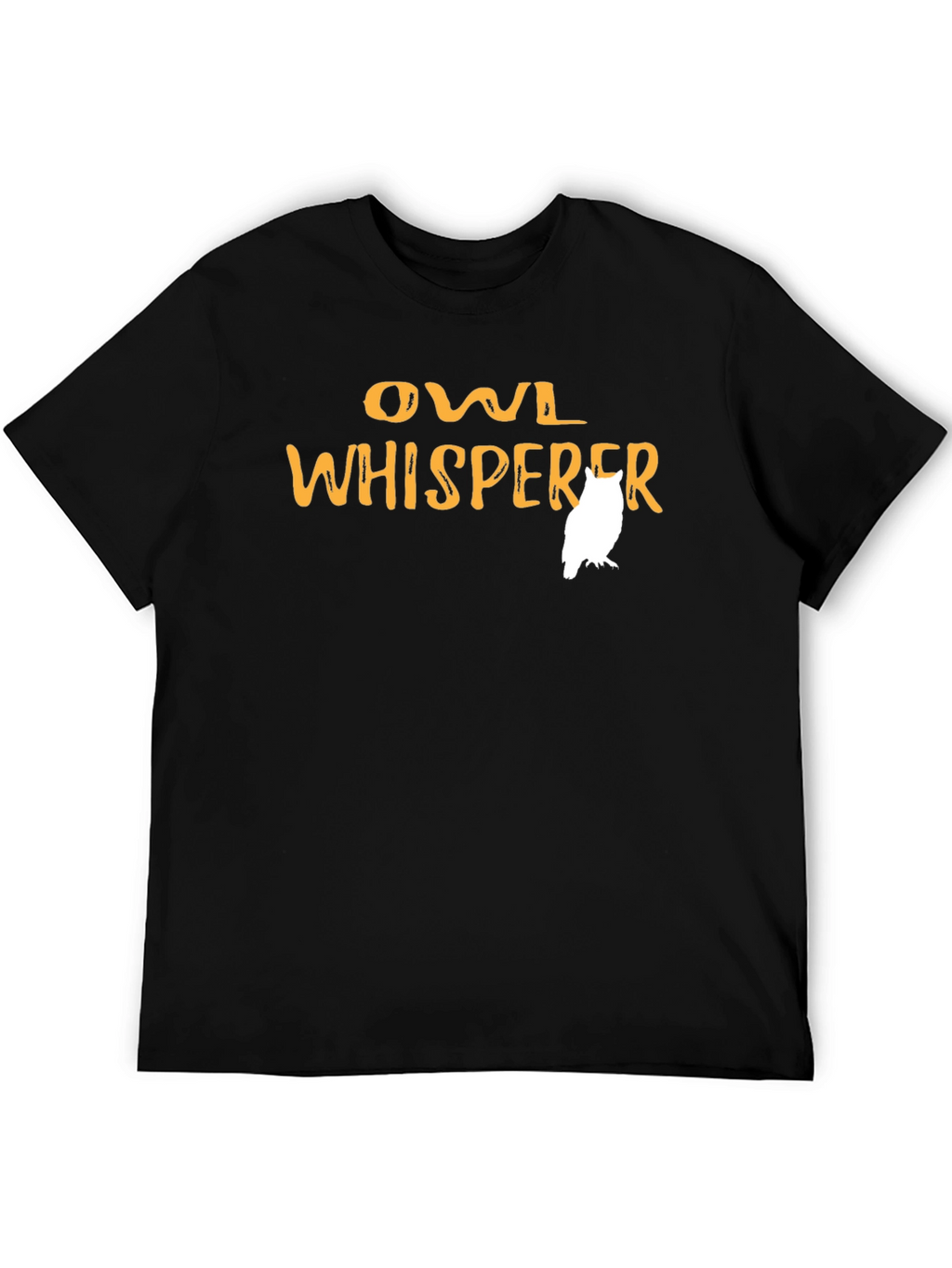 Owl Whisperer Graphic Tee - Black Cotton Shirt