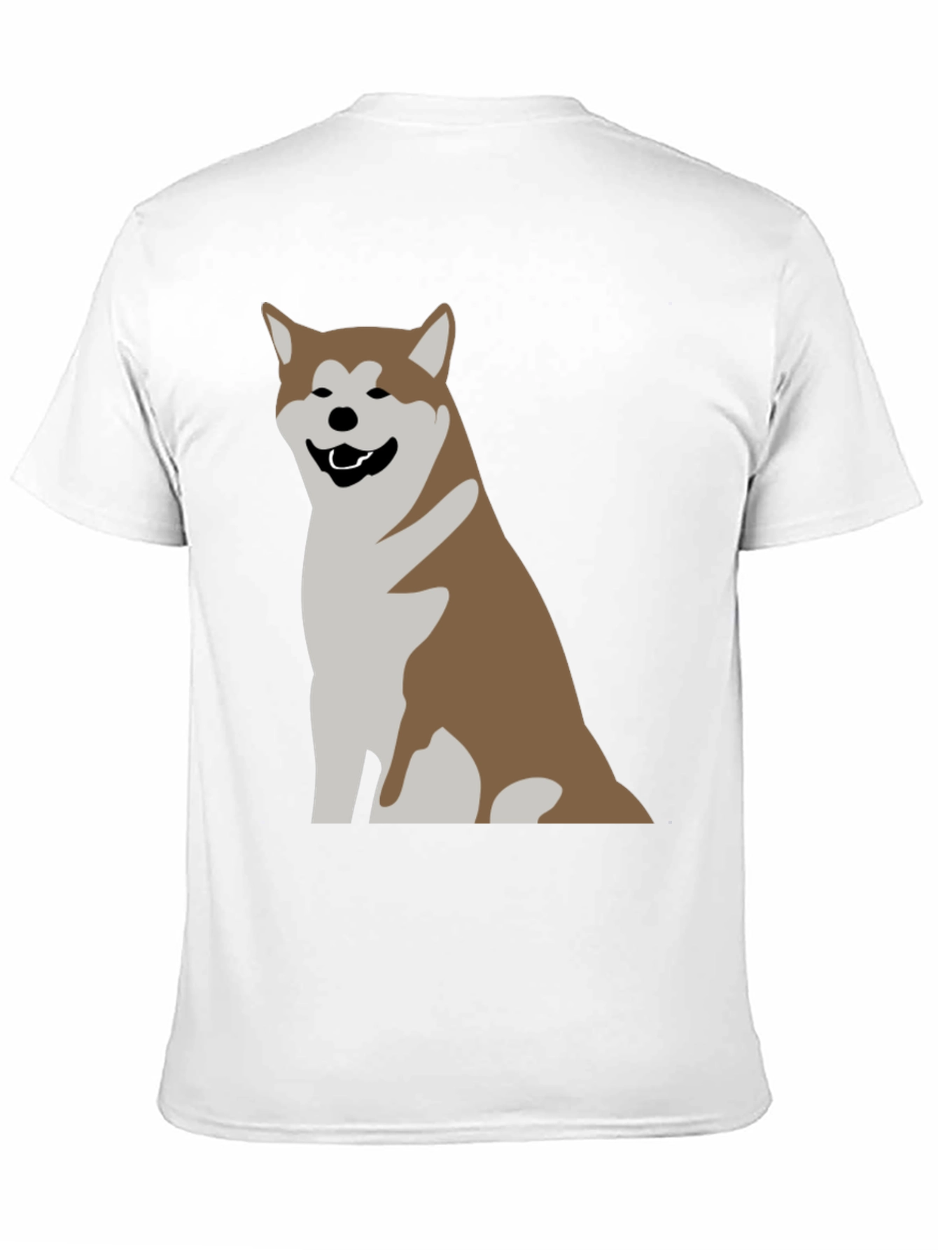 Akita Dog Graphic Print T-Shirt - Casual Comfort