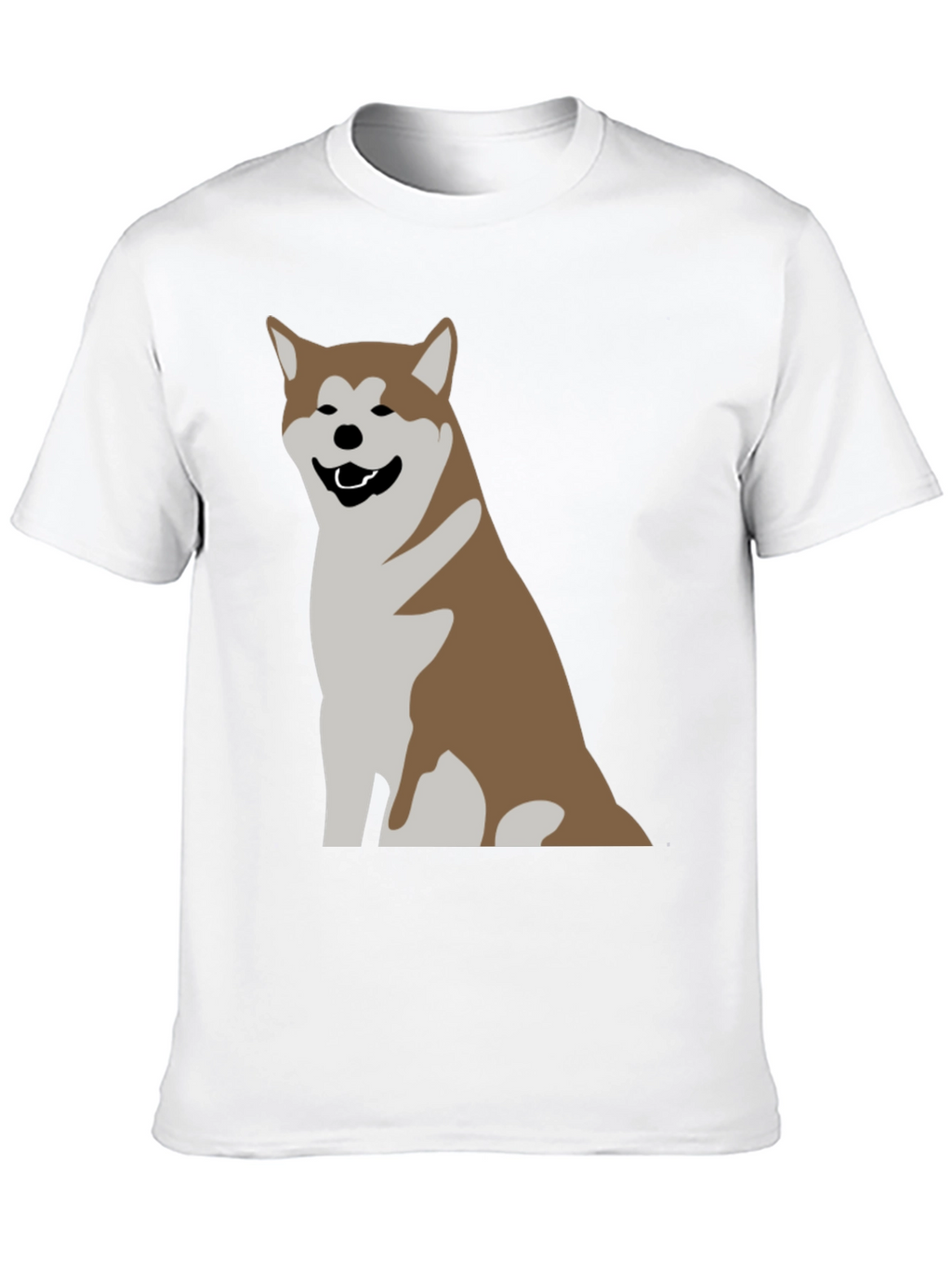 Akita Dog Graphic Print T-Shirt - Casual Comfort