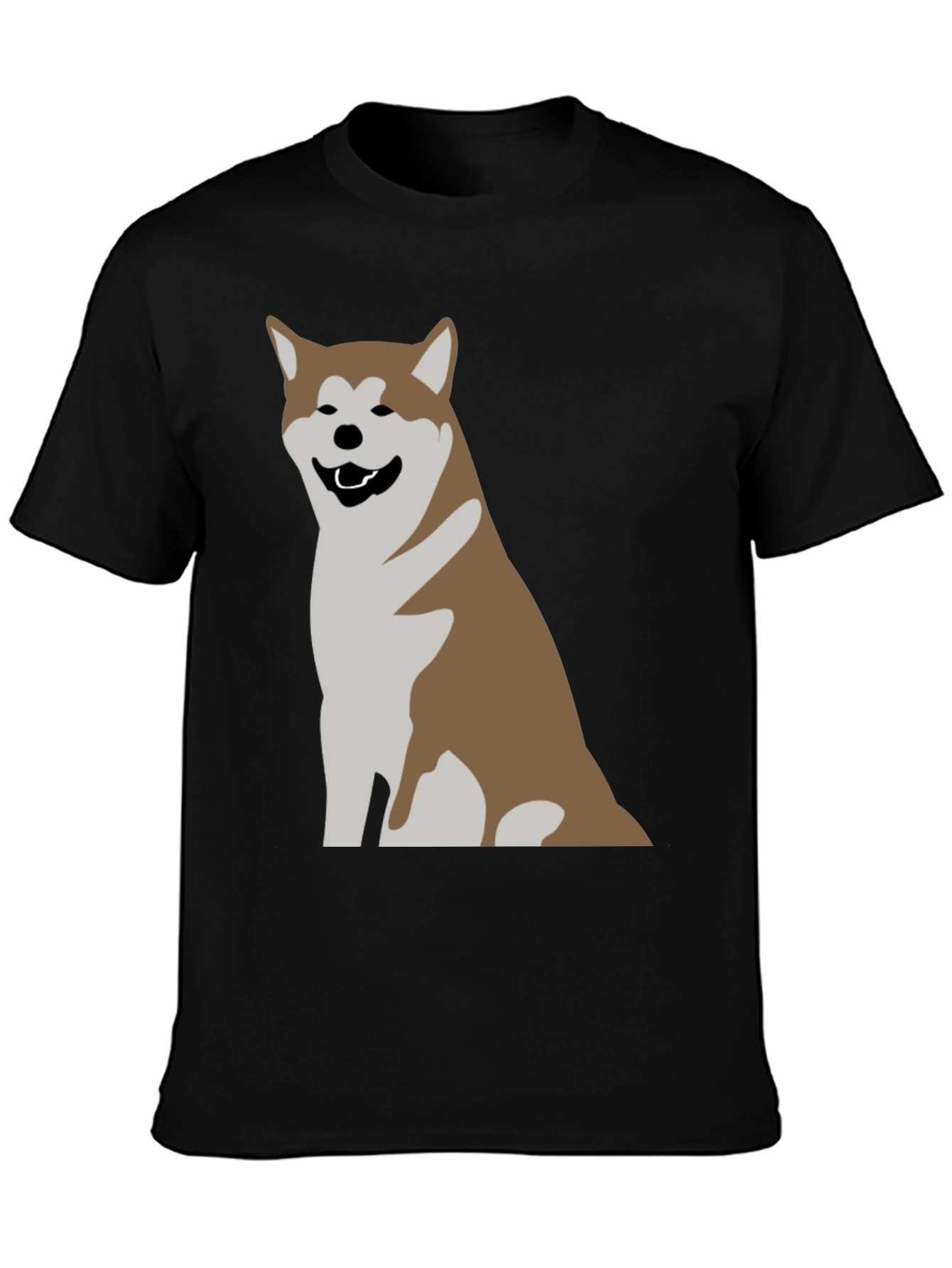 Akita Dog Graphic Print T-Shirt - Casual Comfort