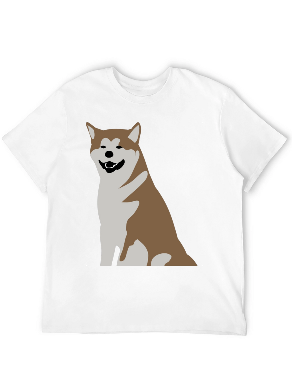Akita Dog Graphic Print T-Shirt - Casual Comfort