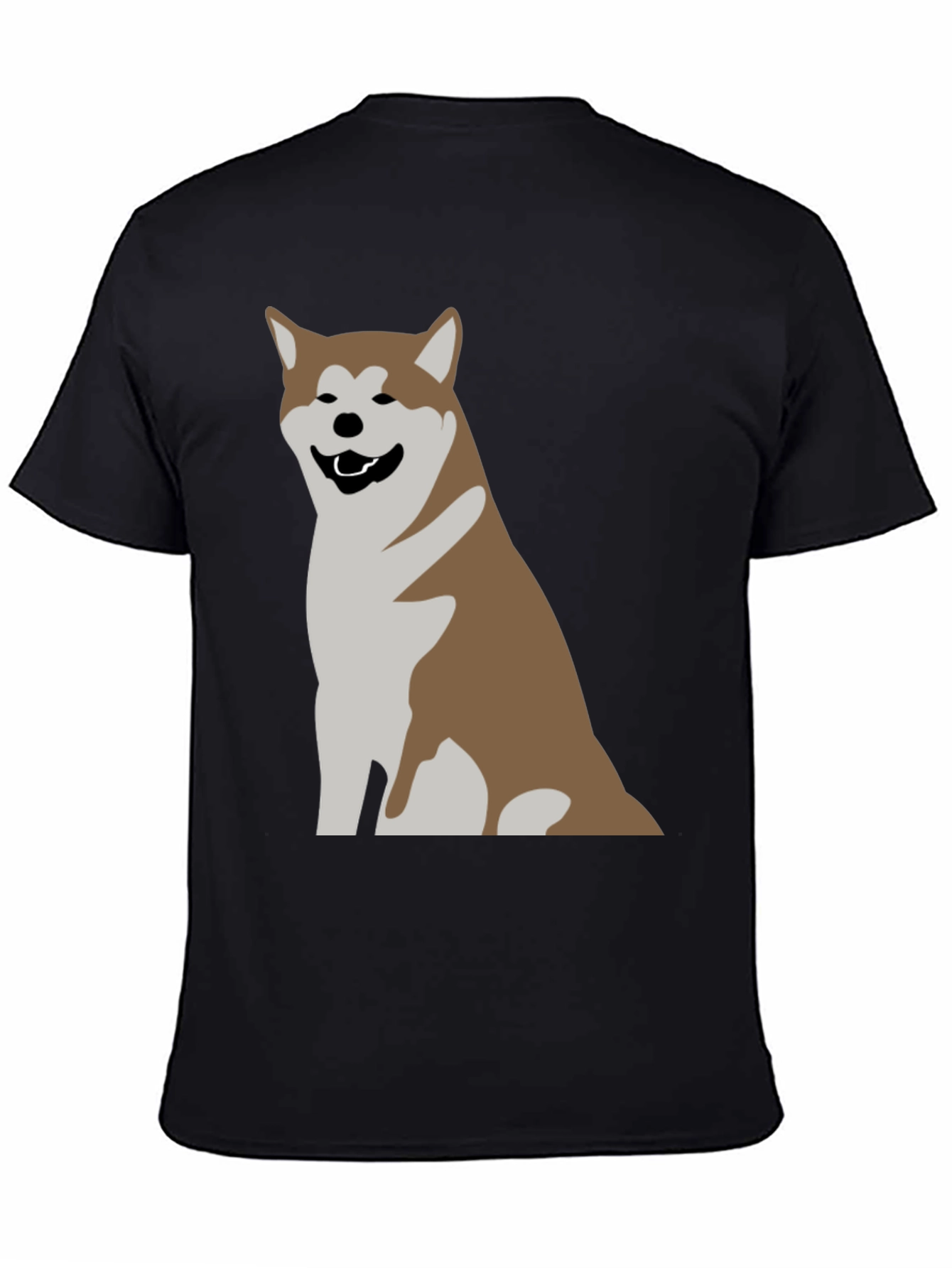 Akita Dog Graphic Print T-Shirt - Casual Comfort