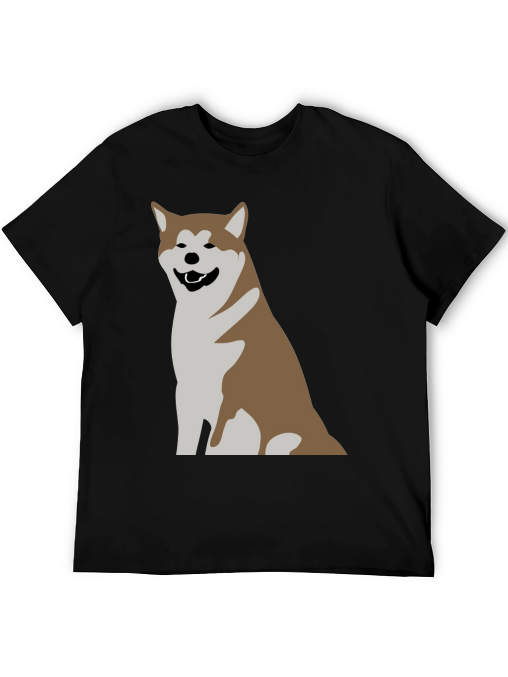 Akita Dog Graphic Print T-Shirt - Casual Comfort