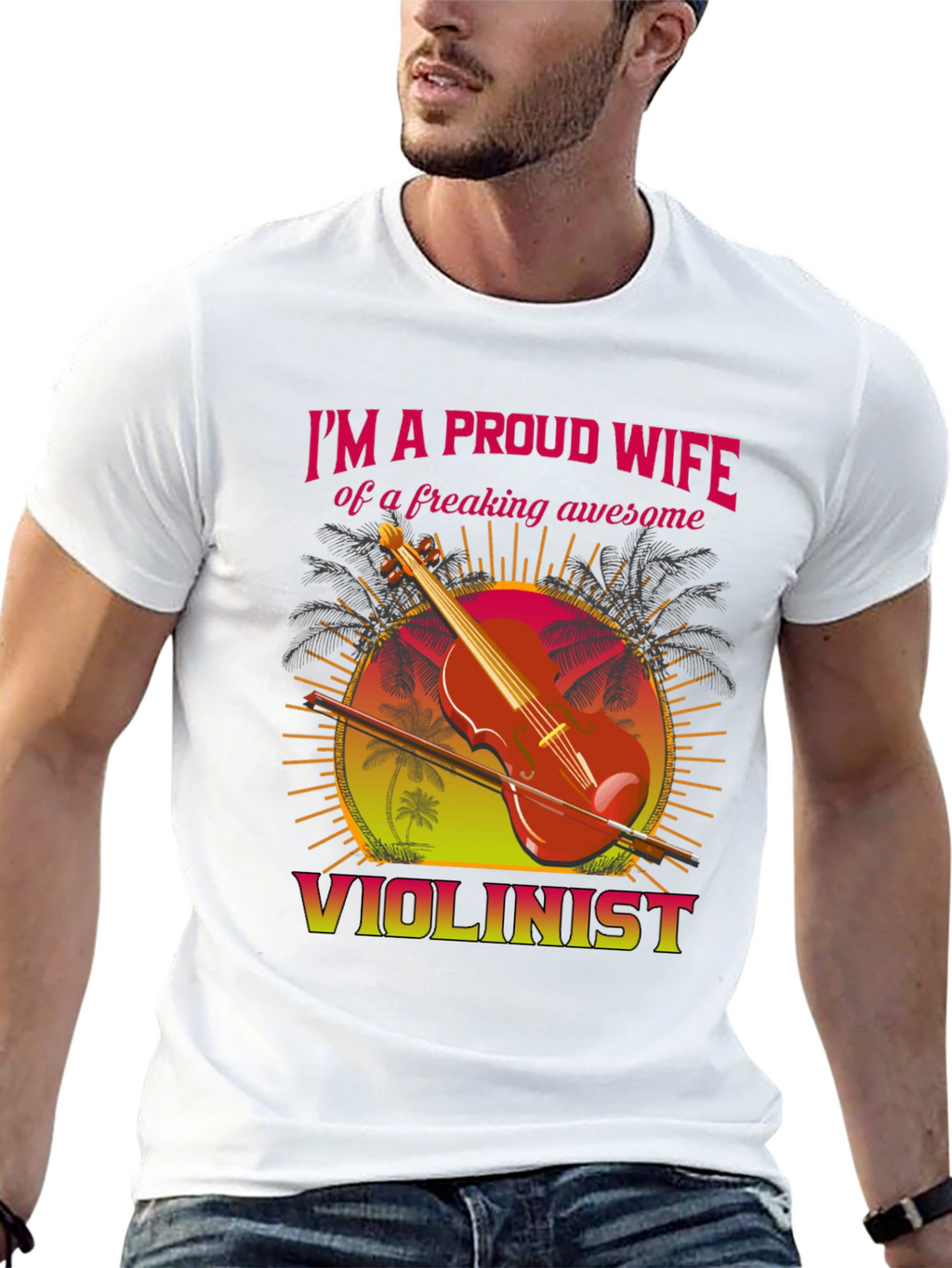 Proud Wife Violinist T-Shirt