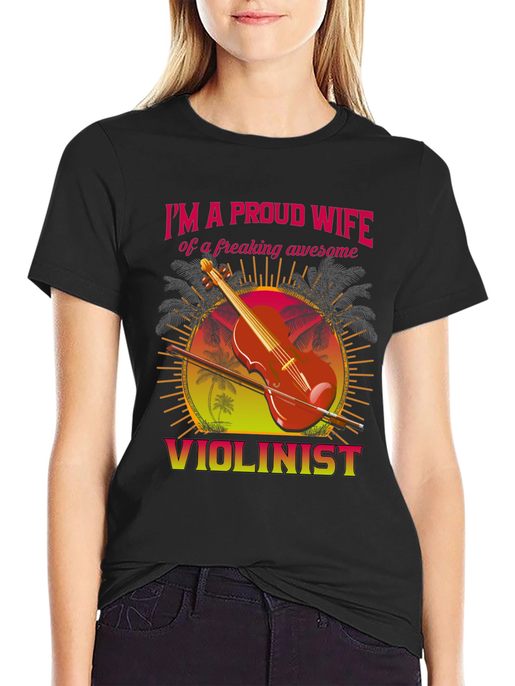 Proud Wife Violinist T-Shirt