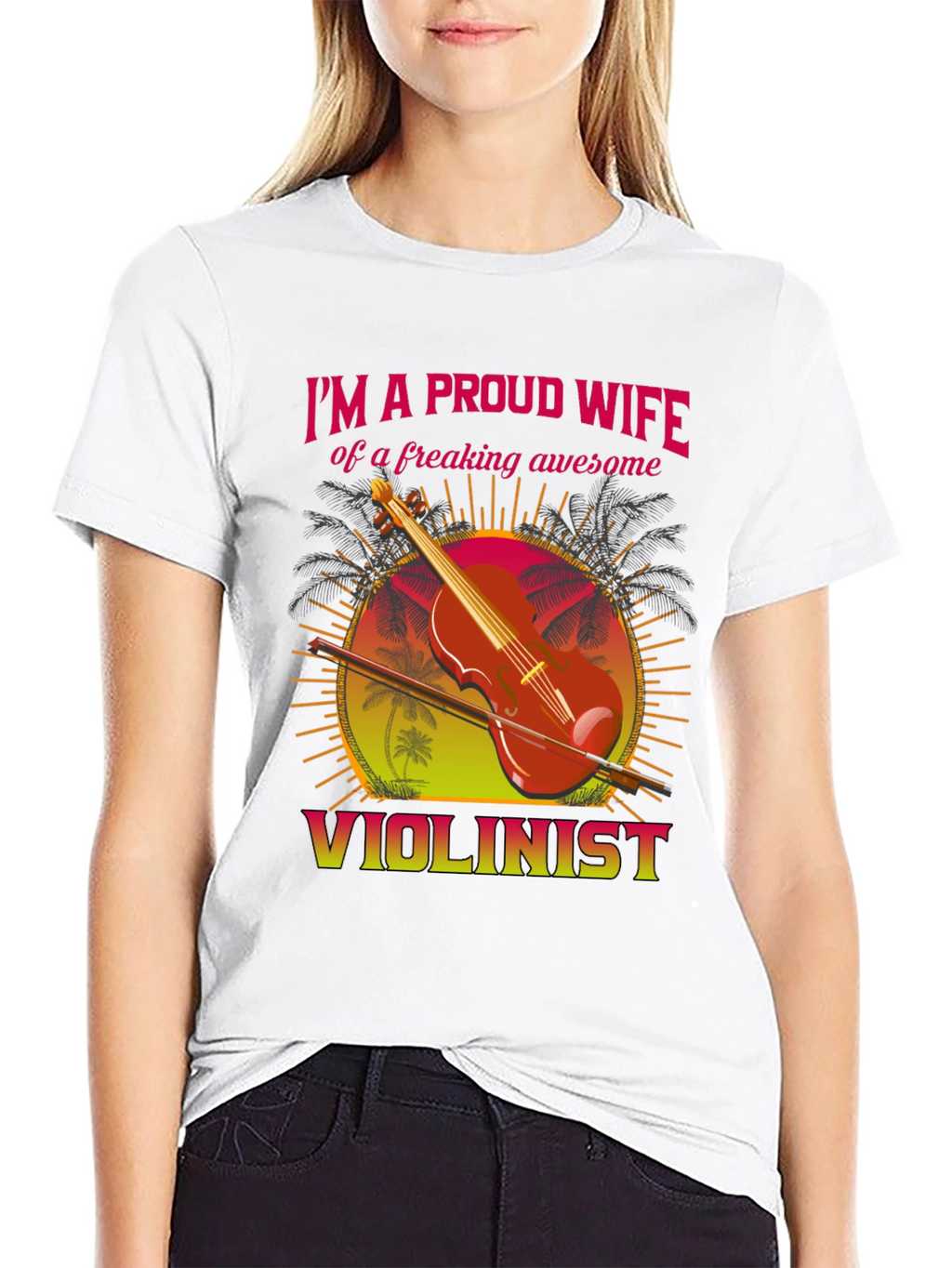 Proud Wife Violinist T-Shirt