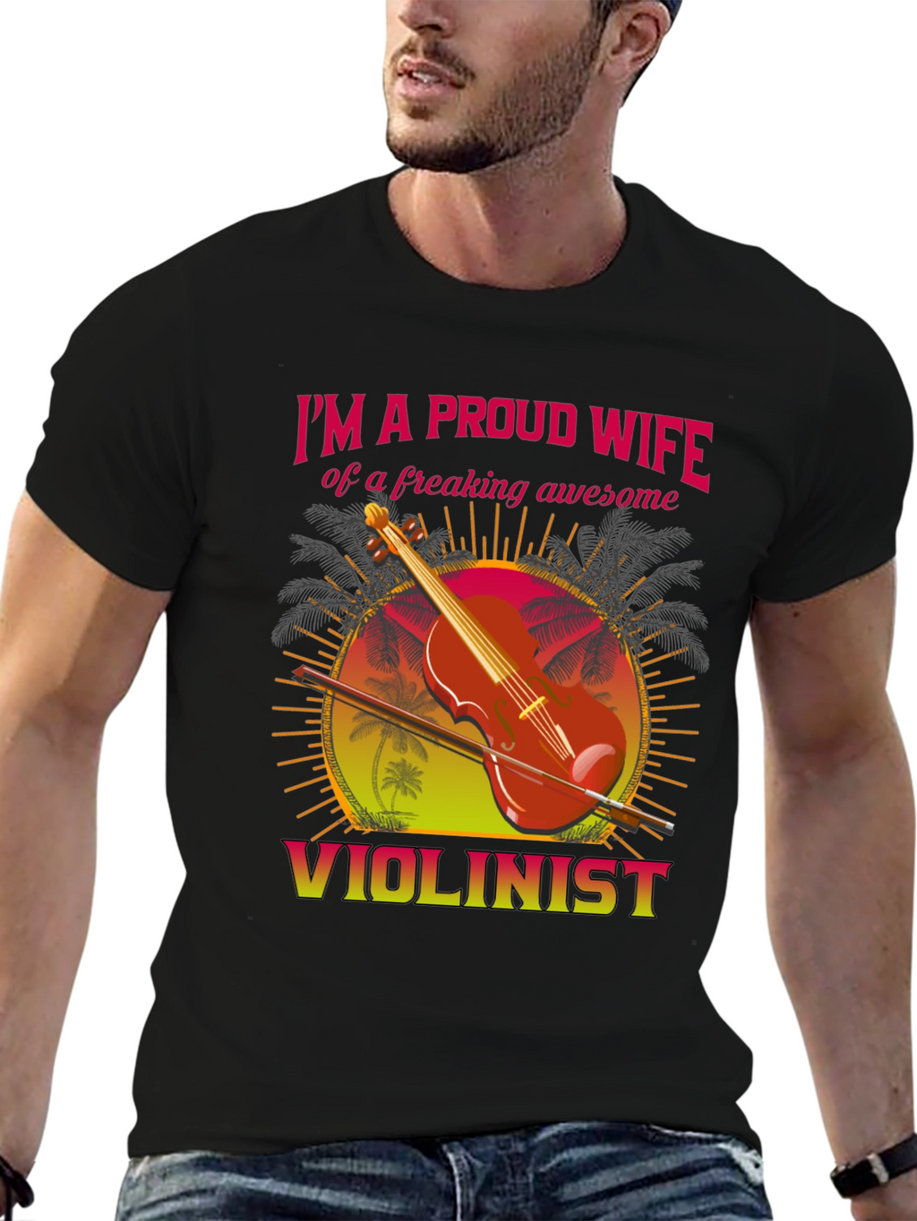Proud Wife Violinist T-Shirt