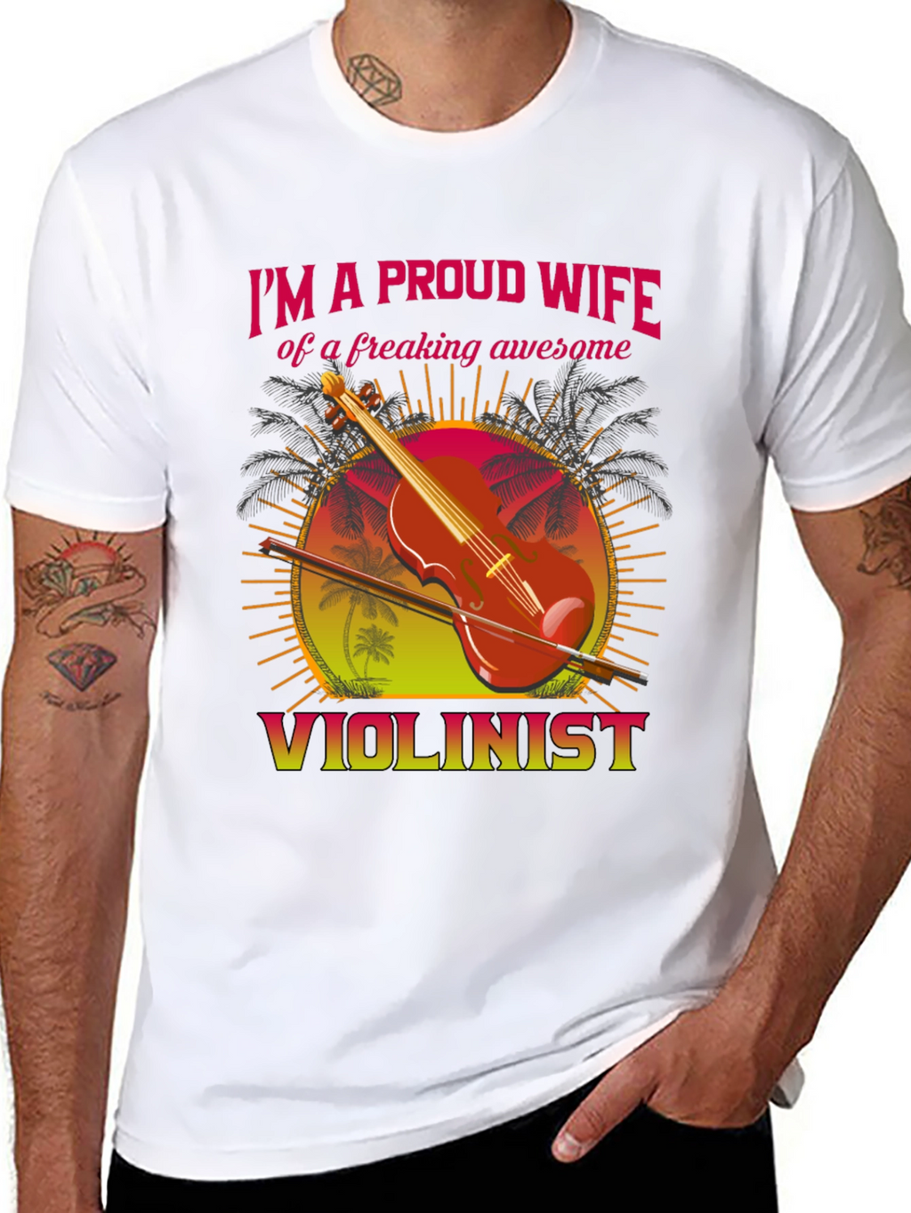 Proud Wife Violinist T-Shirt