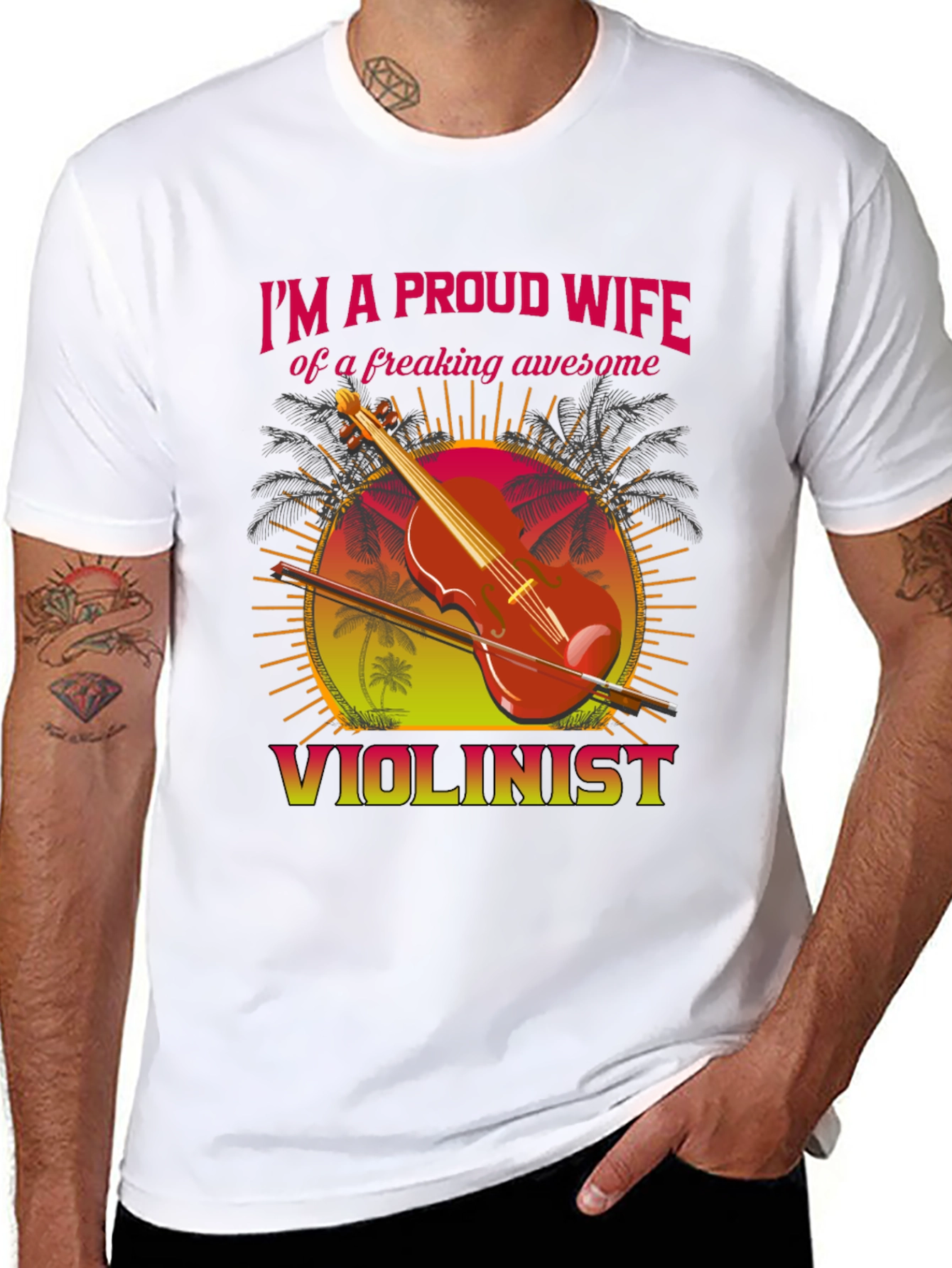 Proud Wife Violinist T-Shirt
