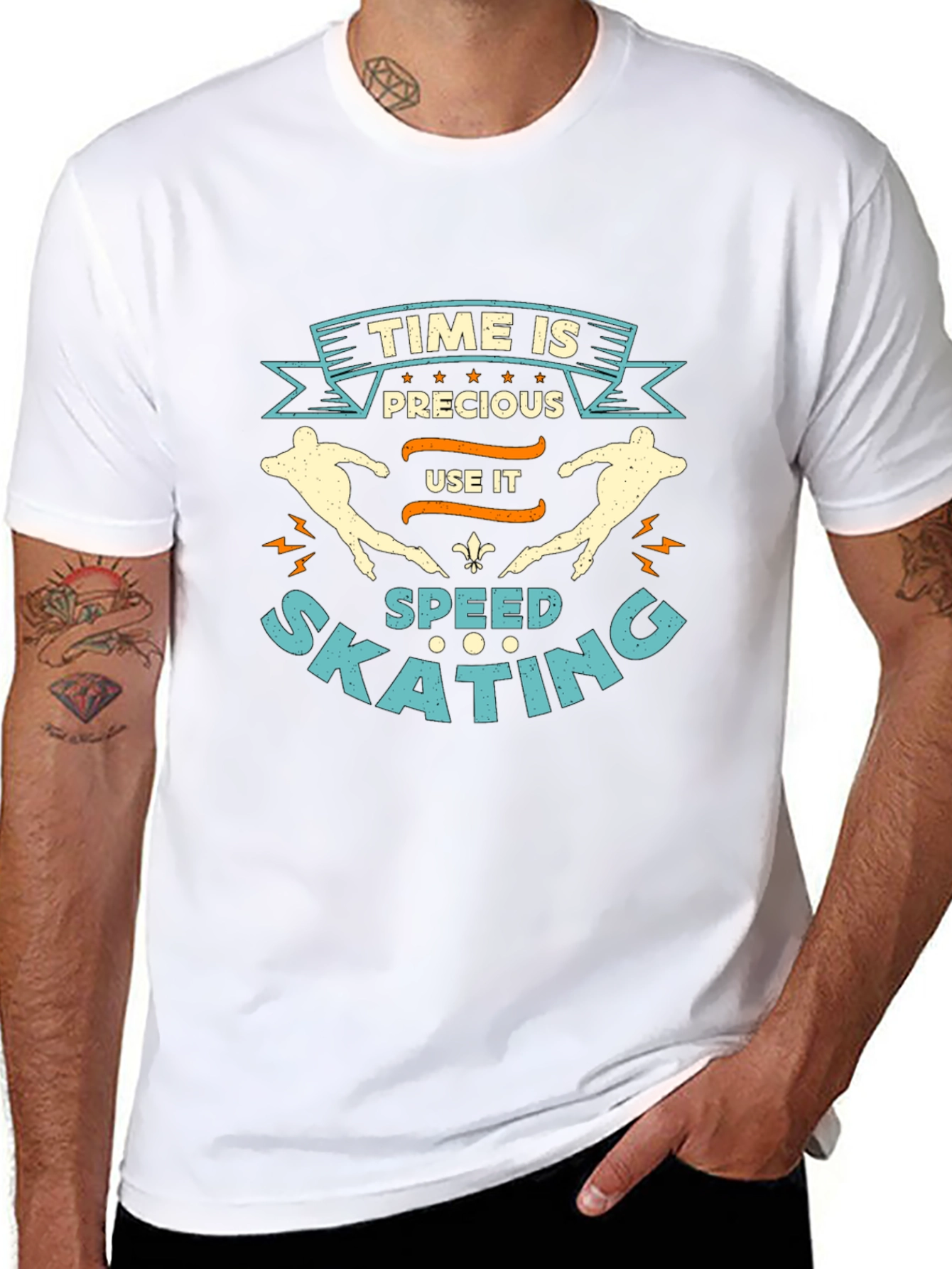 Time Is Precious Speed Skating T-Shirt