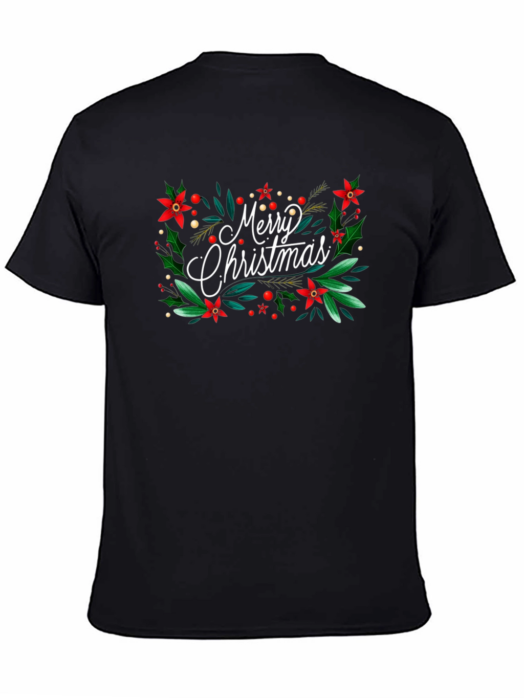 Festive Merry Christmas Graphic Tee - Holiday Cheer