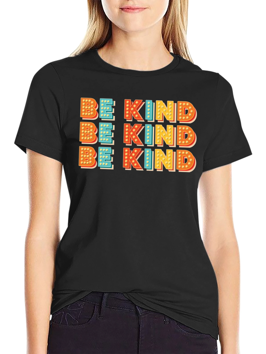 Be Kind Graphic Tee - Retro Style Kindness Shirt