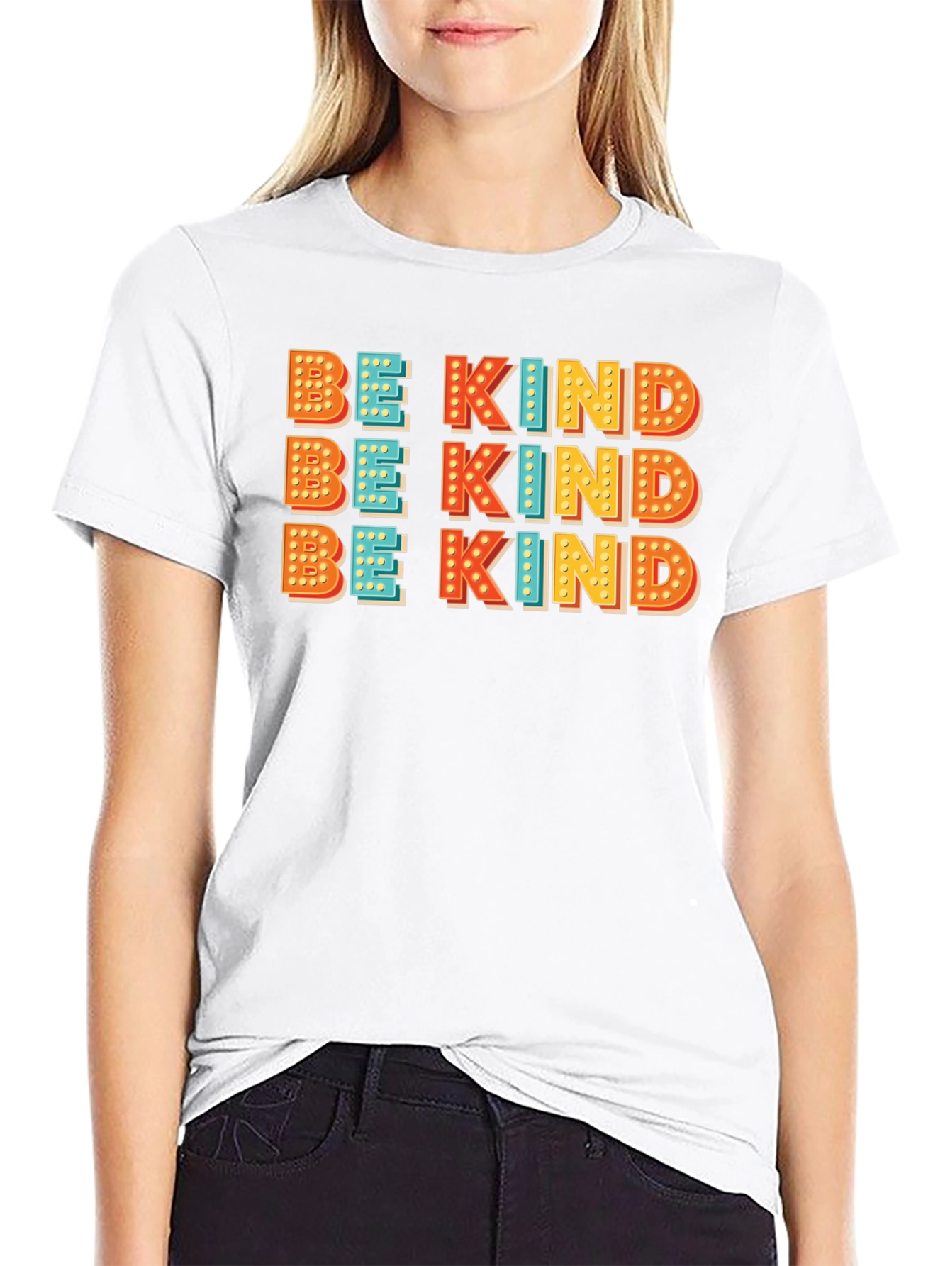 Be Kind Graphic Tee - Retro Style Kindness Shirt