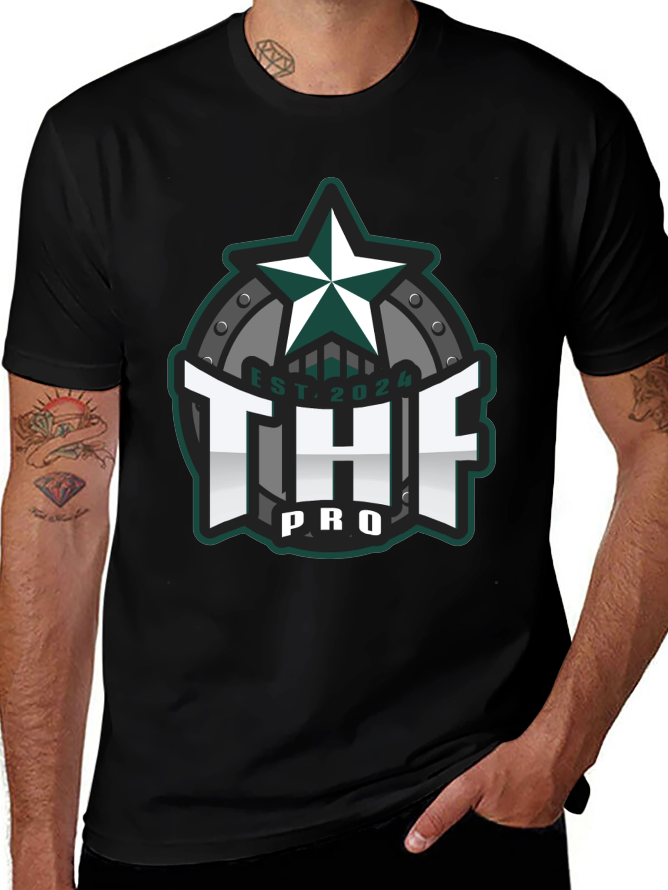 THF Pro Black Graphic Tee