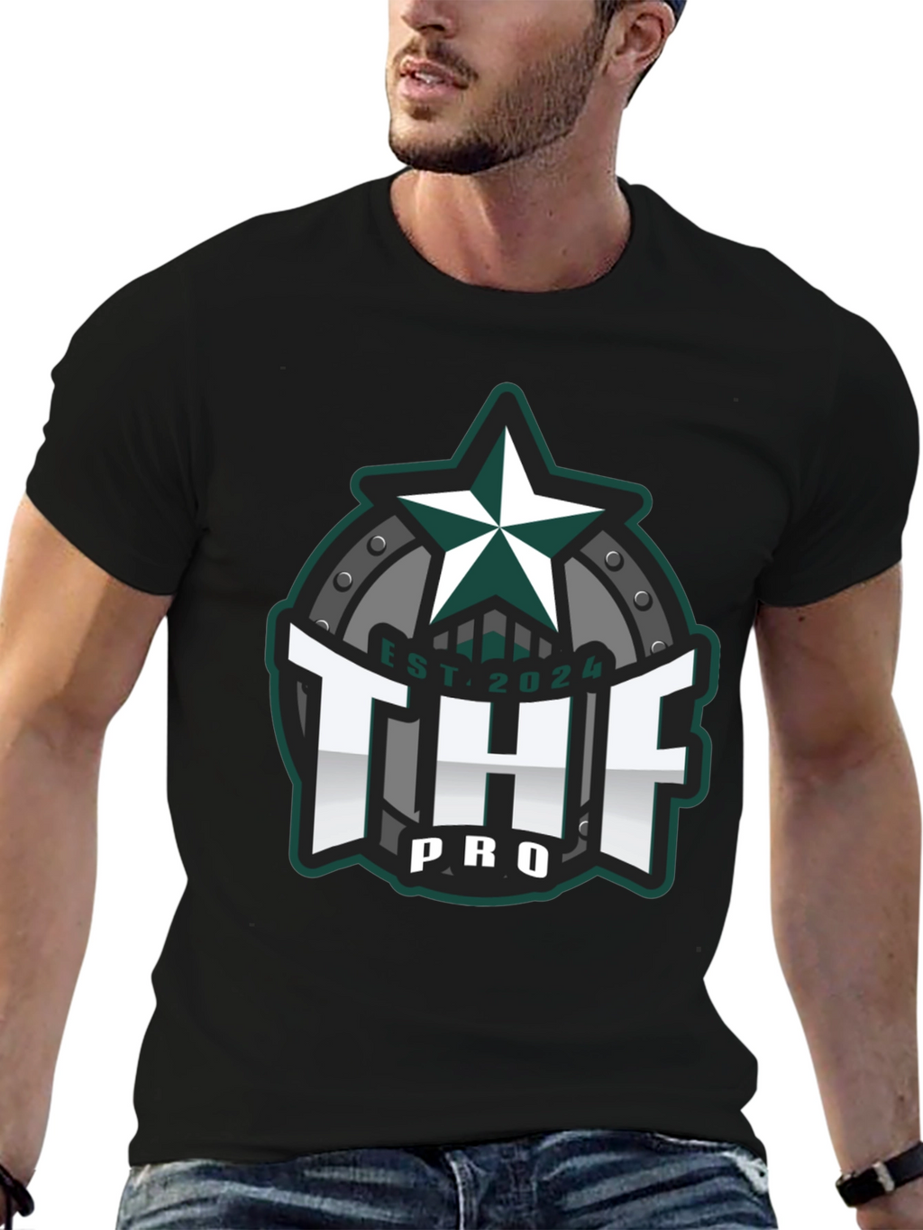 THF Pro Black Graphic Tee