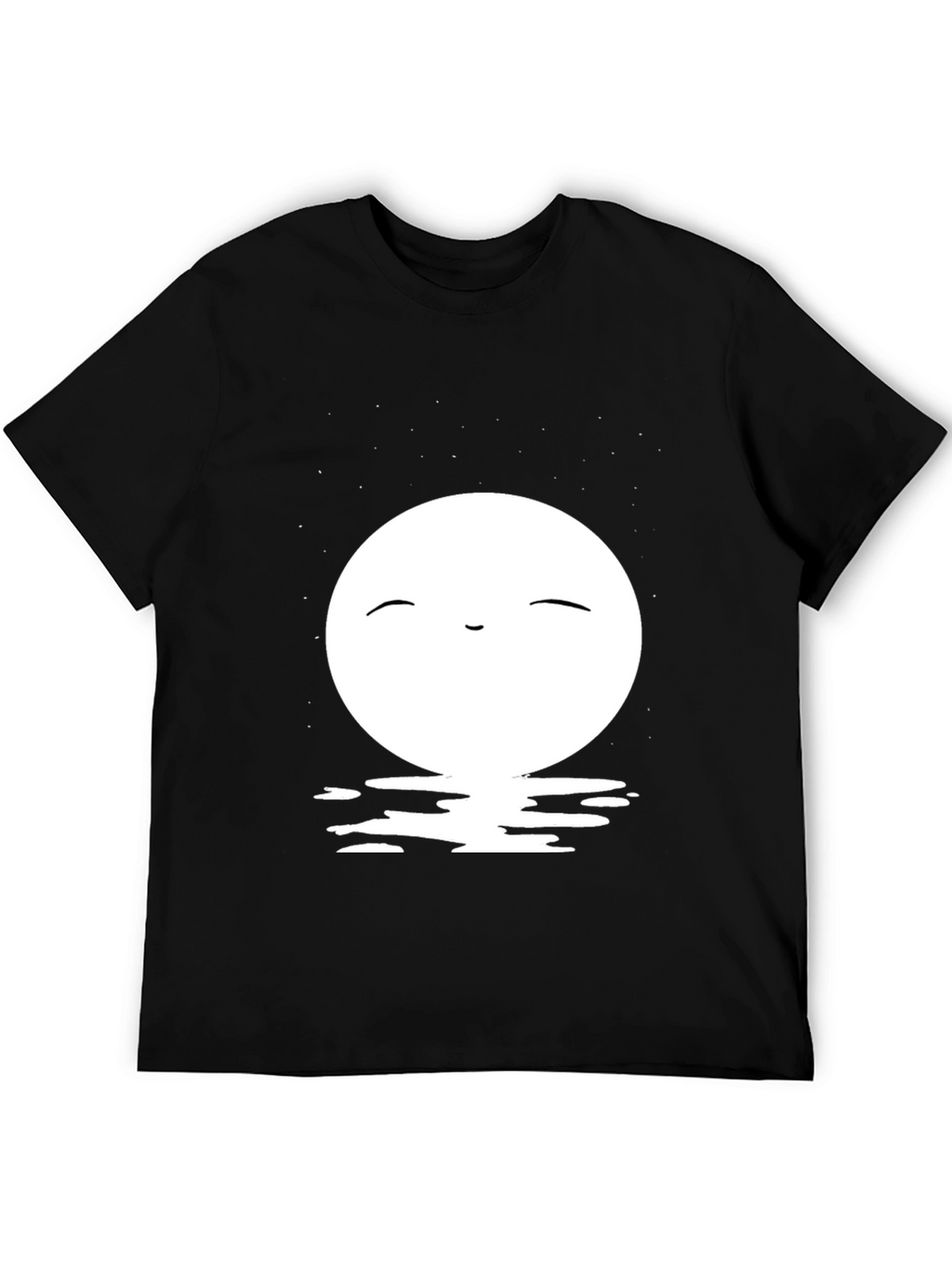 Black T-Shirt with Moon Design