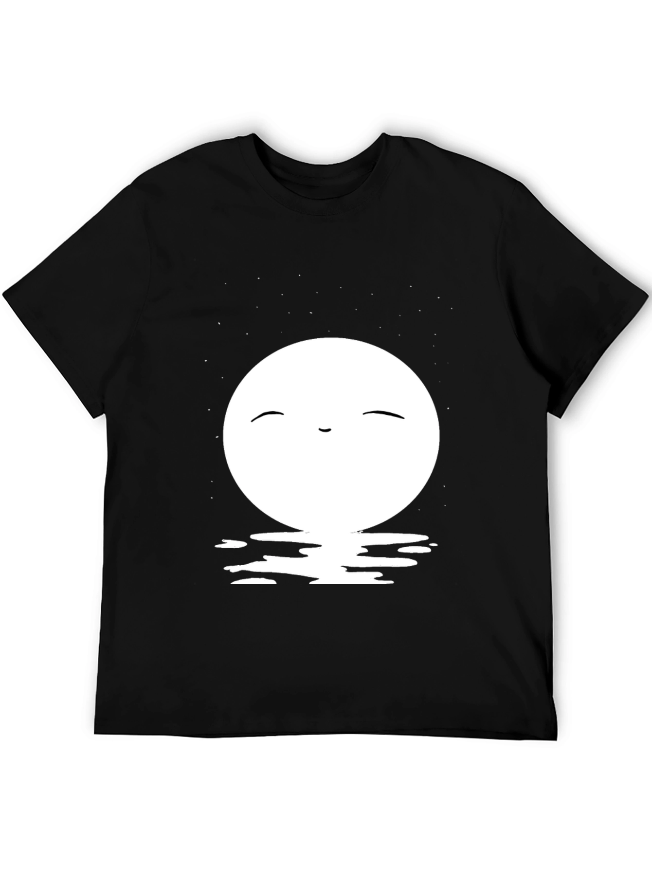 Black T-Shirt with Moon Design