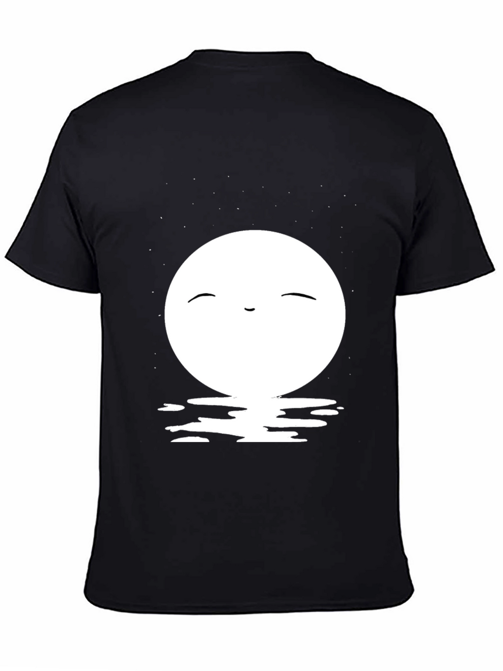 Black T-Shirt with Moon Design