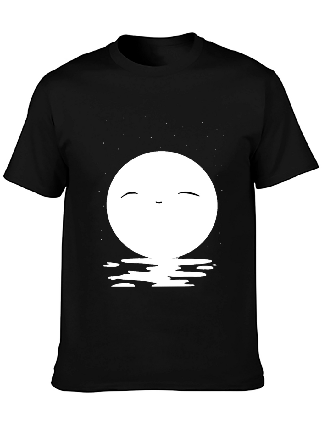 Black T-Shirt with Moon Design