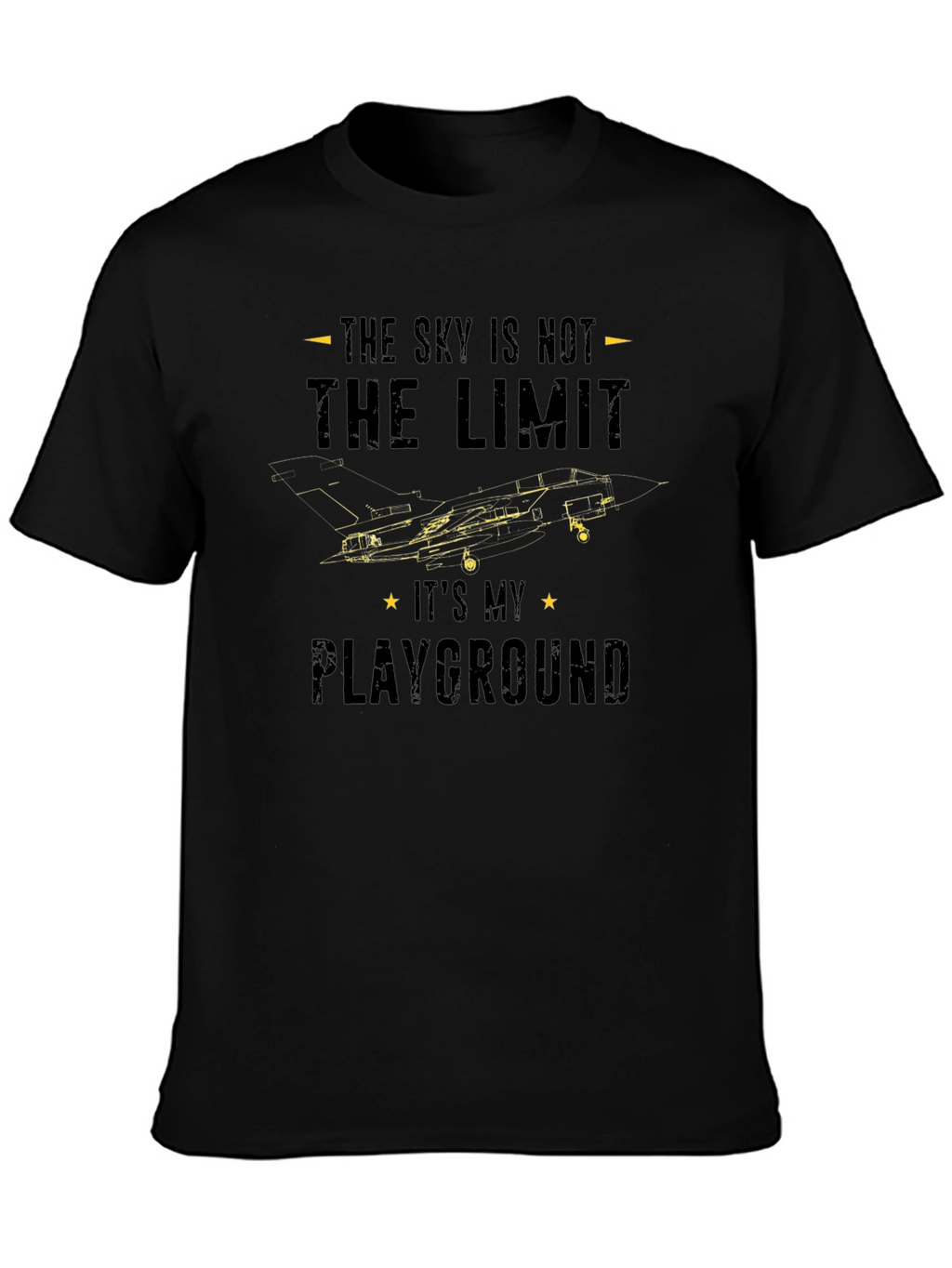 Sky Is Not The Limit Jet Fighter Graphic T-Shirt