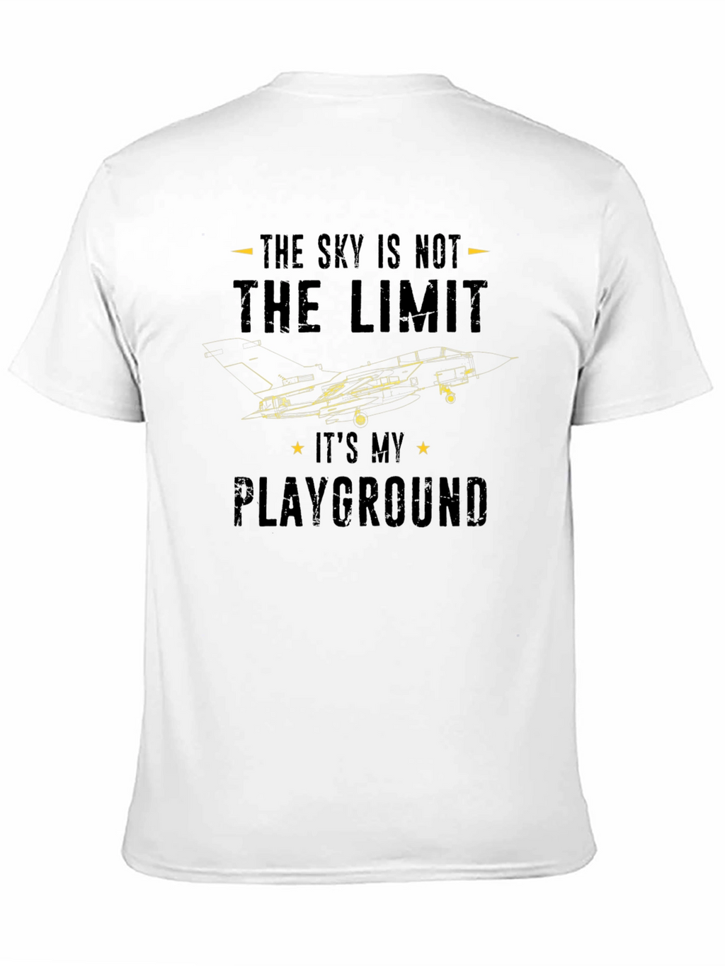 Sky Is Not The Limit Jet Fighter Graphic T-Shirt