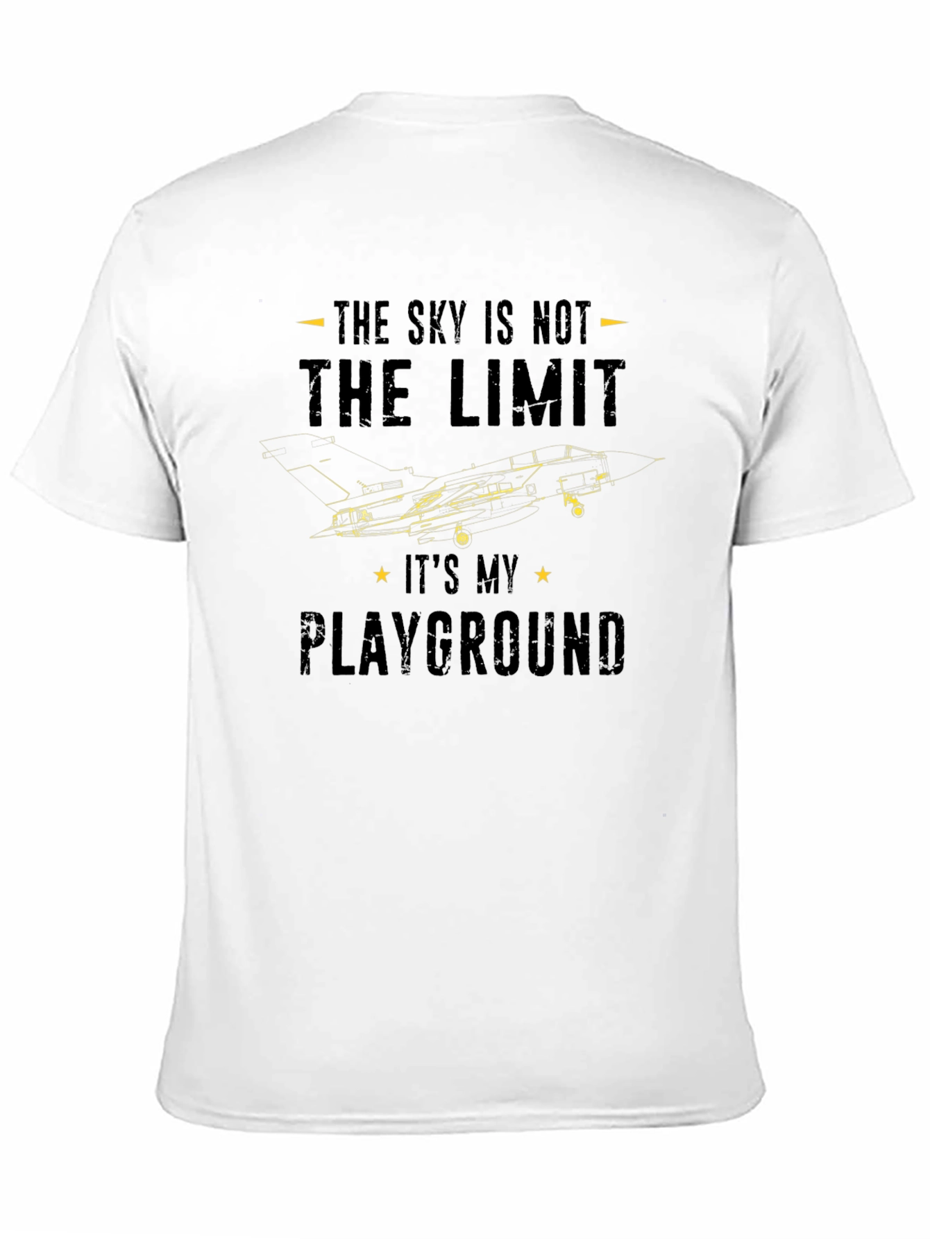 Sky Is Not The Limit Jet Fighter Graphic T-Shirt