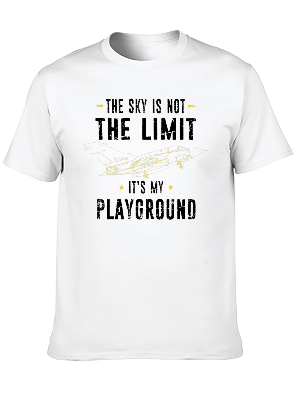 Sky Is Not The Limit Jet Fighter Graphic T-Shirt
