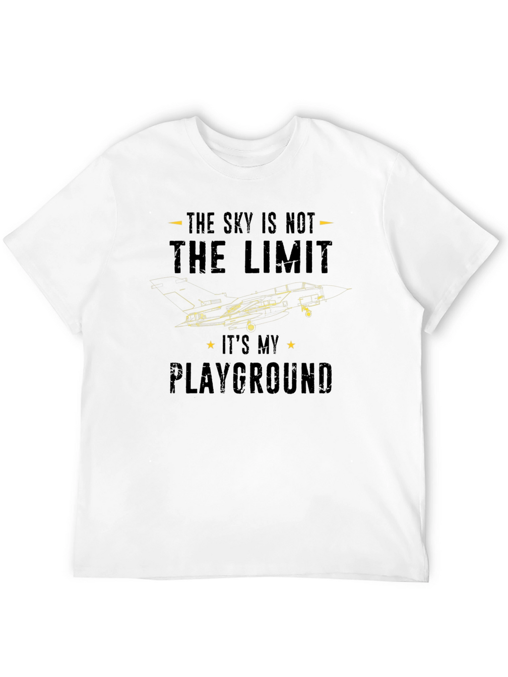 Sky Is Not The Limit Jet Fighter Graphic T-Shirt