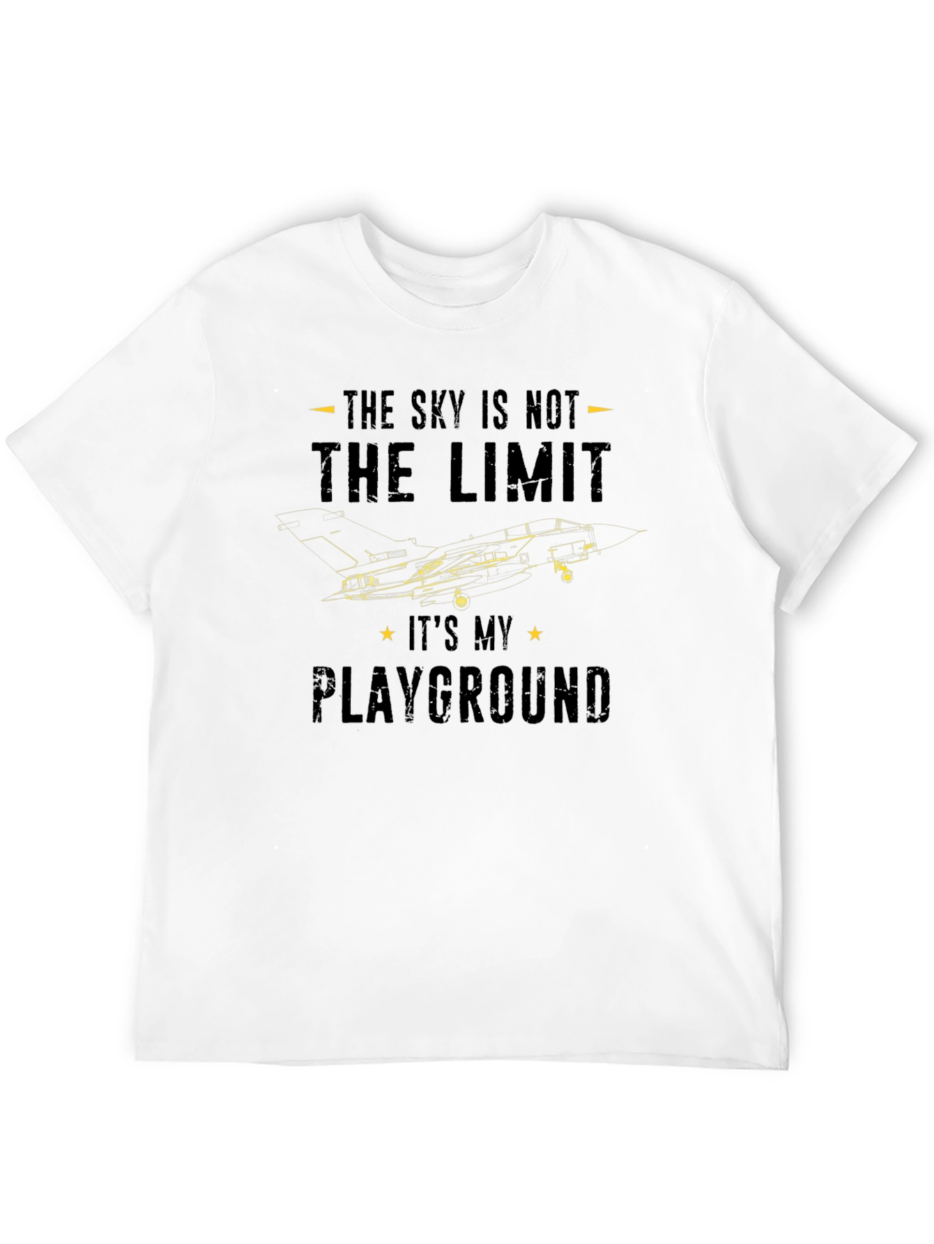 Sky Is Not The Limit Jet Fighter Graphic T-Shirt