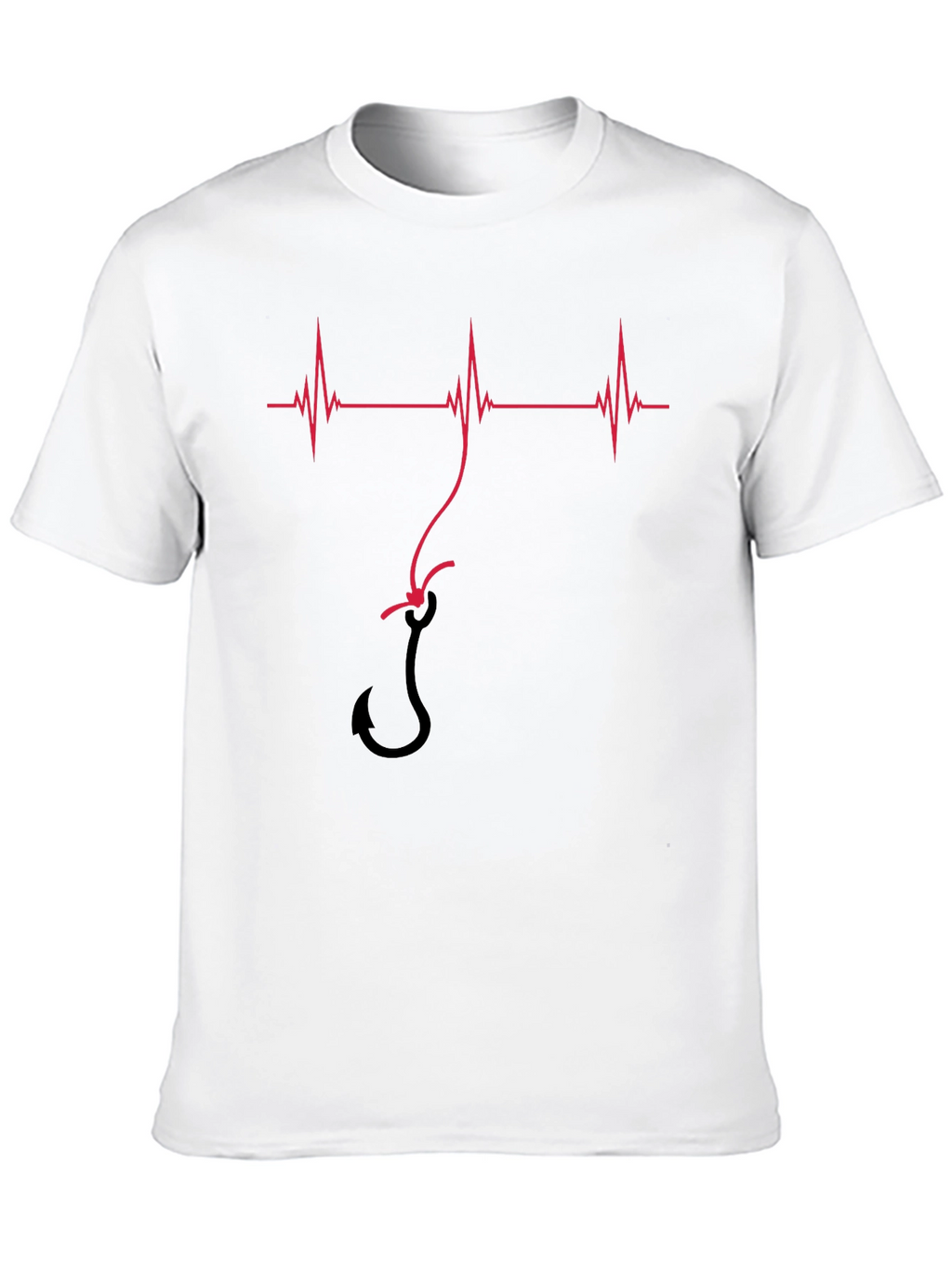 Fishing Heartbeat T-Shirt - Hooked on Life!