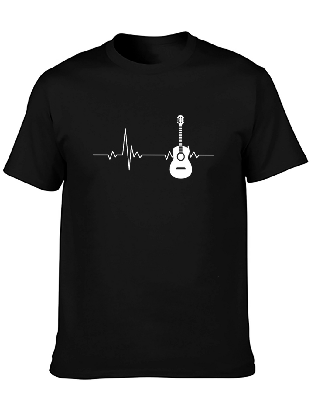 Guitar Heartbeat Graphic Tee - Music Lovers T-Shirt