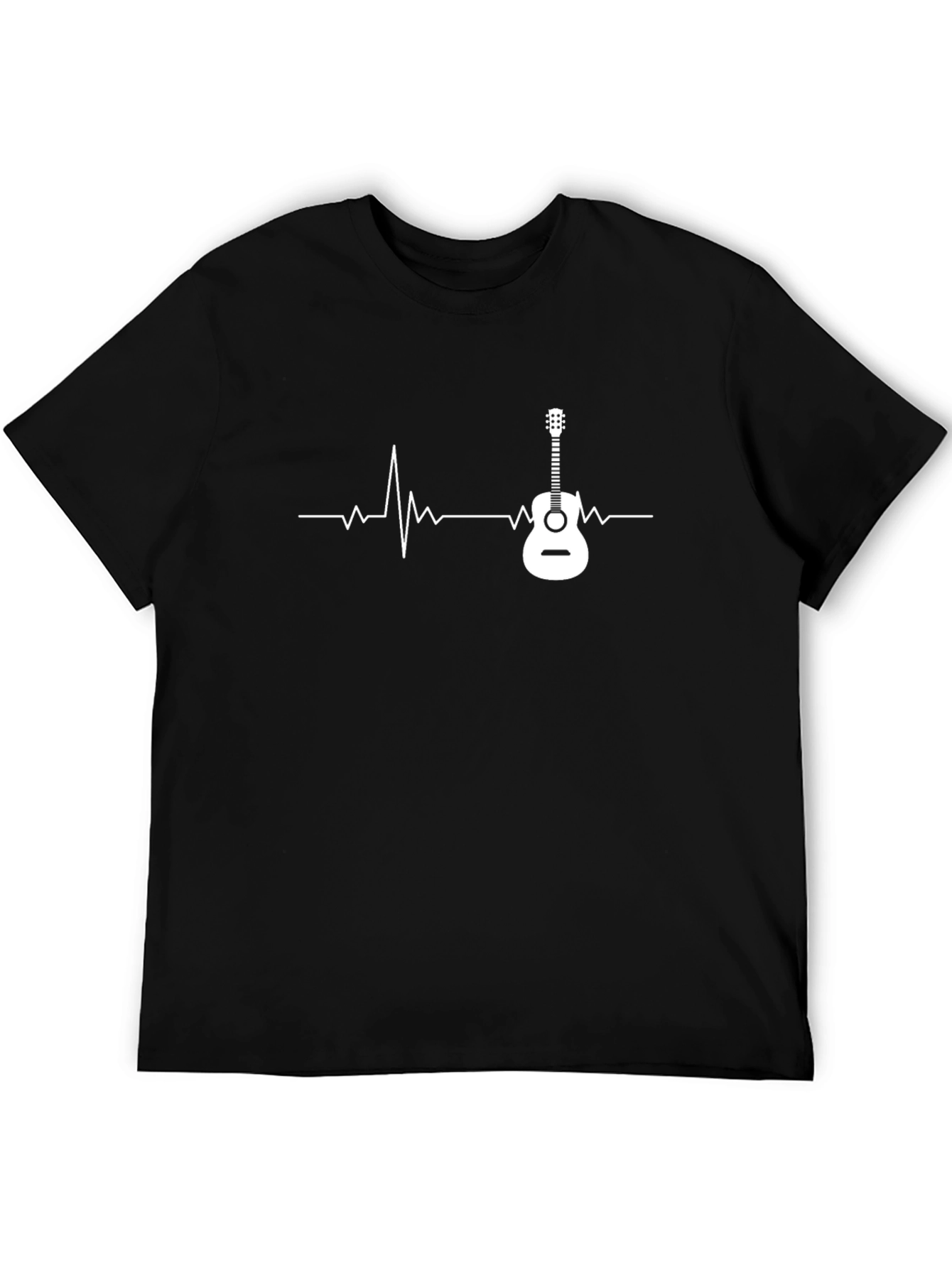 Guitar Heartbeat Graphic Tee - Music Lovers T-Shirt