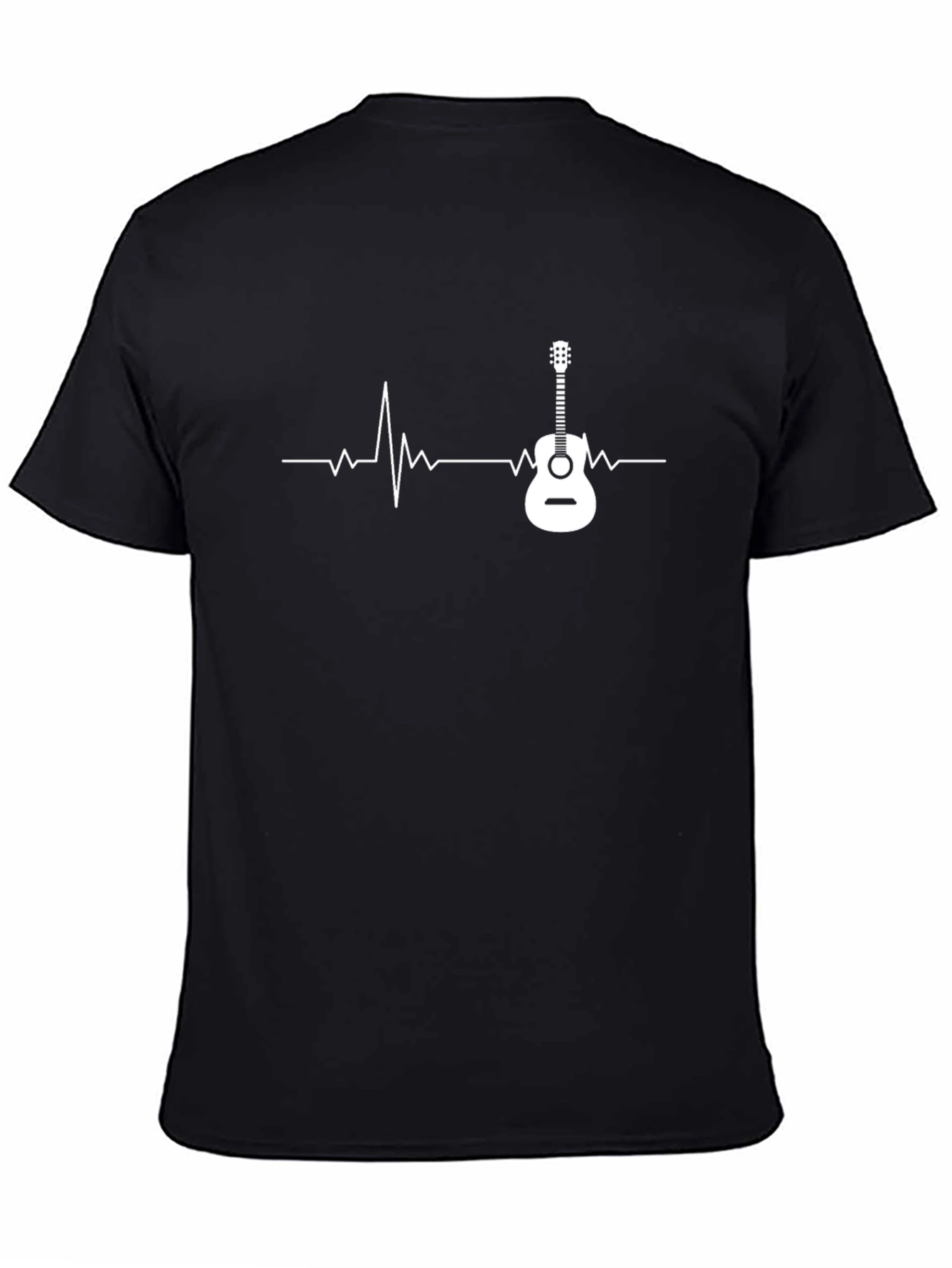 Guitar Heartbeat Graphic Tee - Music Lovers T-Shirt