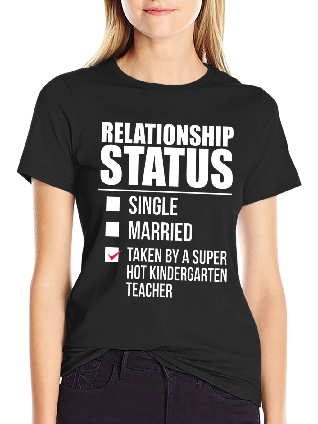 Relationship Status Kindergarten Teacher Funny T-Shirt