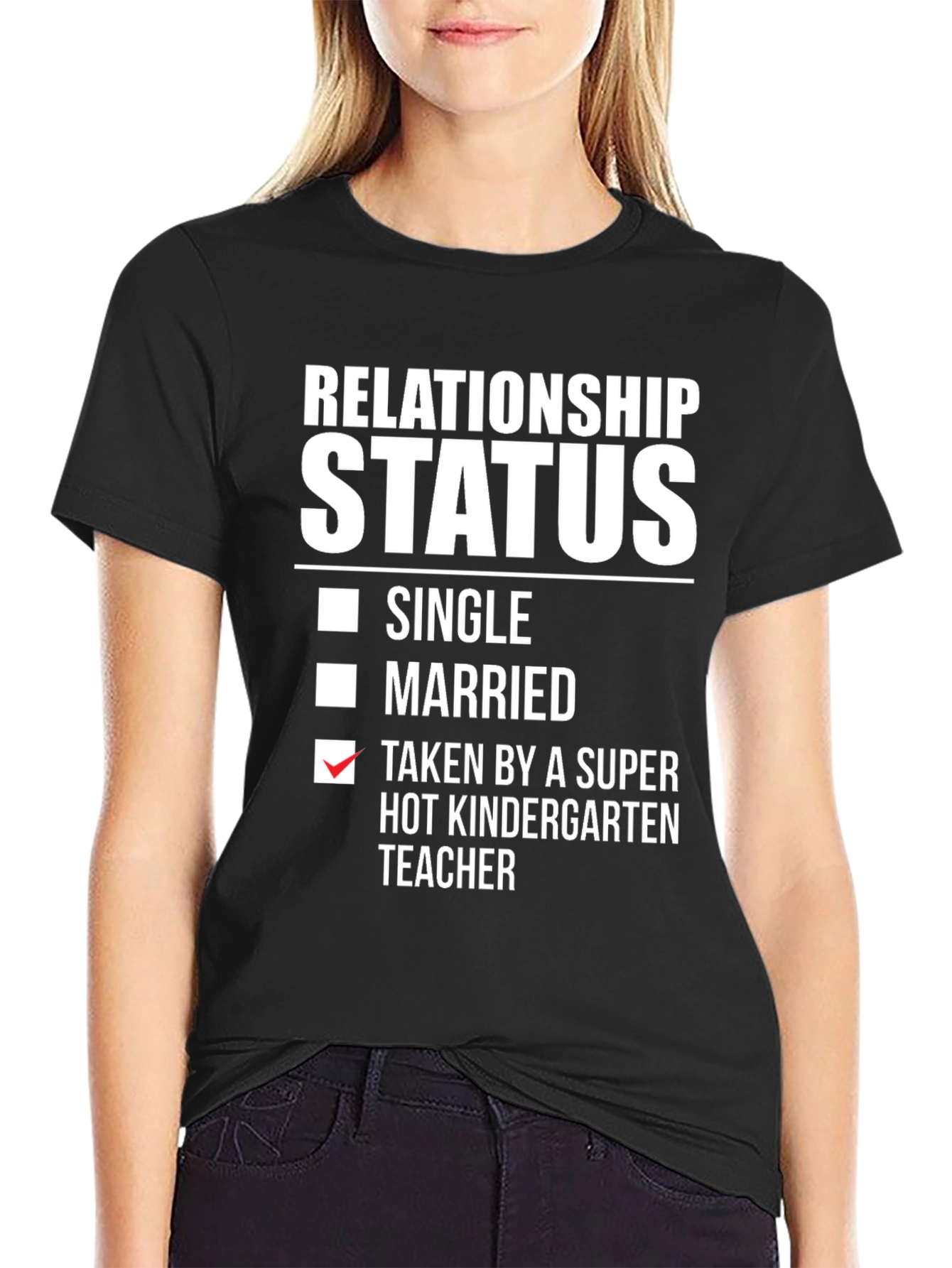 Relationship Status Kindergarten Teacher Funny T-Shirt