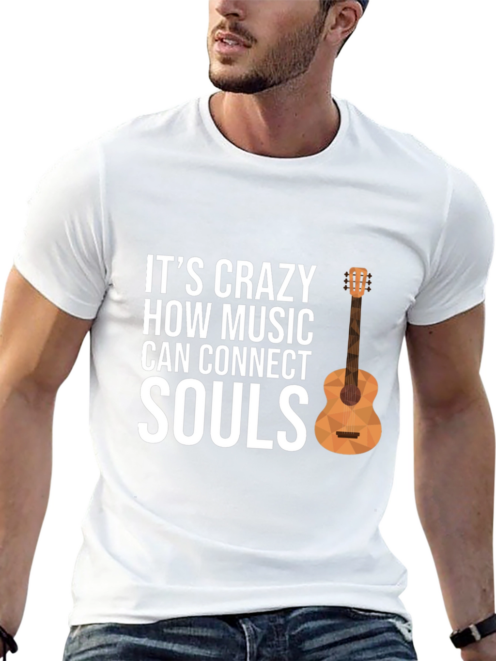 Music Connects Souls Graphic Tee - Black
