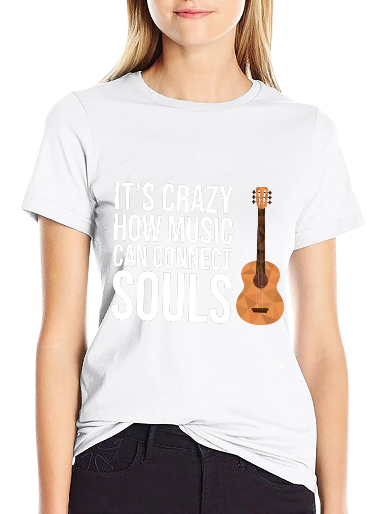 Music Connects Souls Graphic Tee - Black