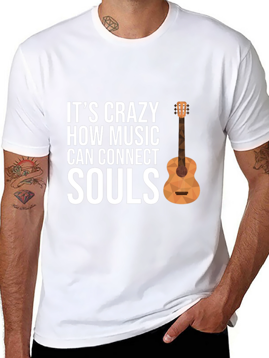 Music Connects Souls Graphic Tee - Black