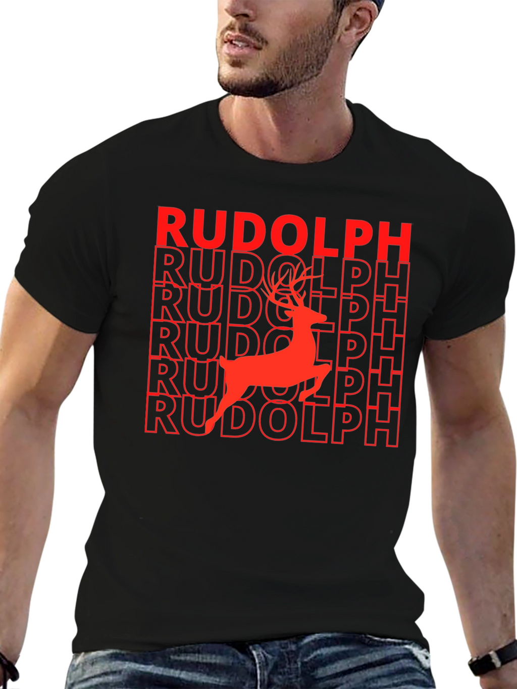 Rudolph Reindeer Graphic T-Shirt