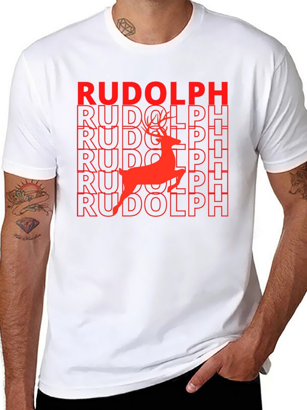 Rudolph Reindeer Graphic T-Shirt