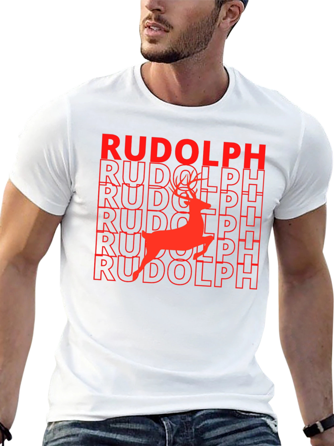 Rudolph Reindeer Graphic T-Shirt