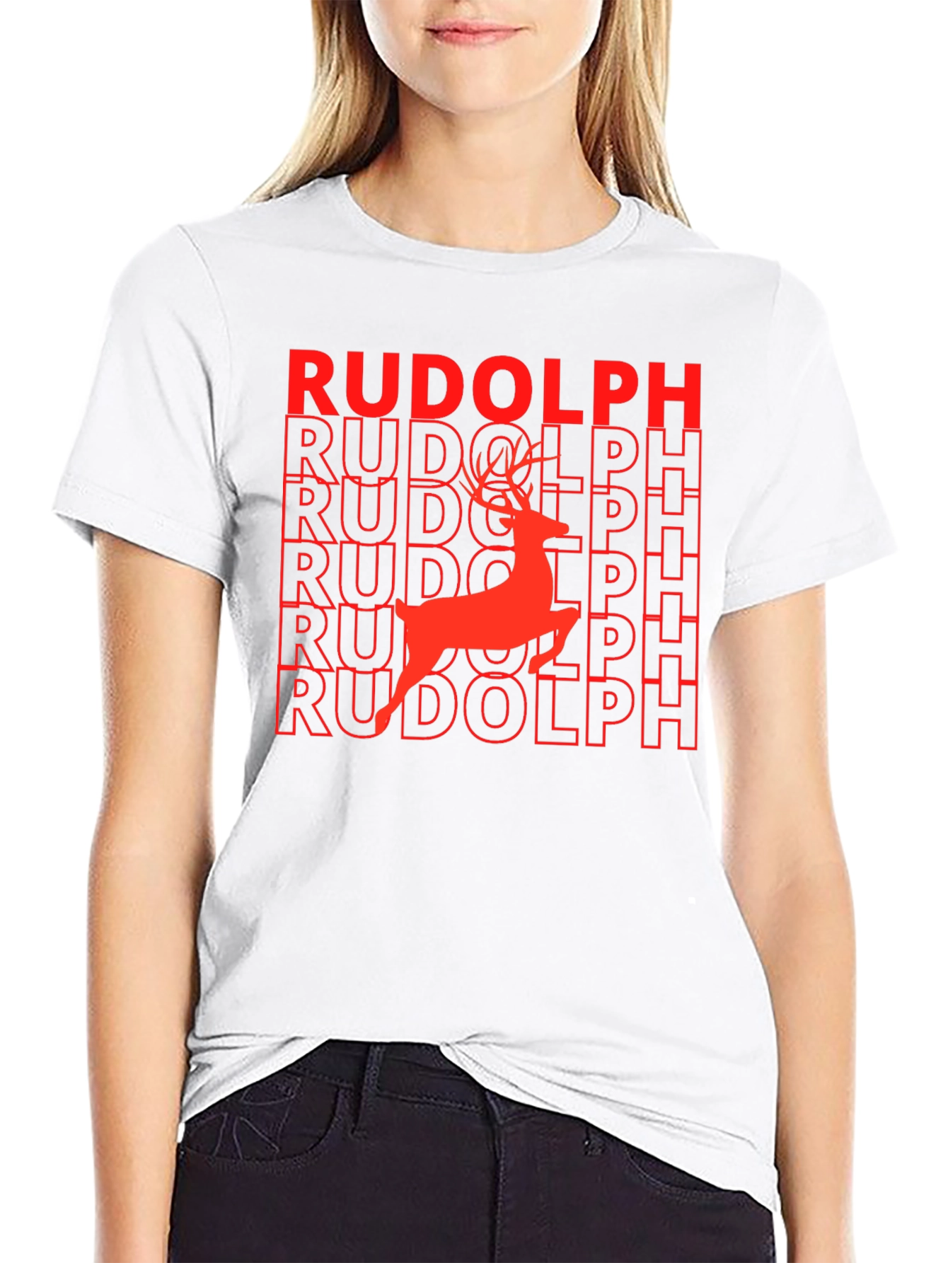 Rudolph Reindeer Graphic T-Shirt