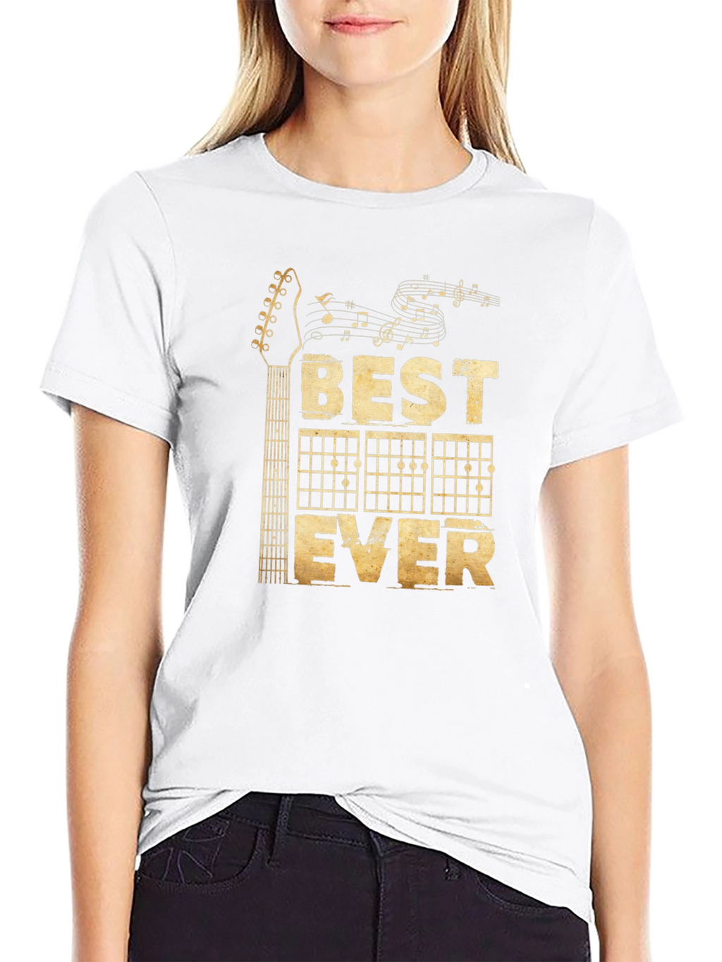 Best Guitar Ever Black Graphic T-Shirt
