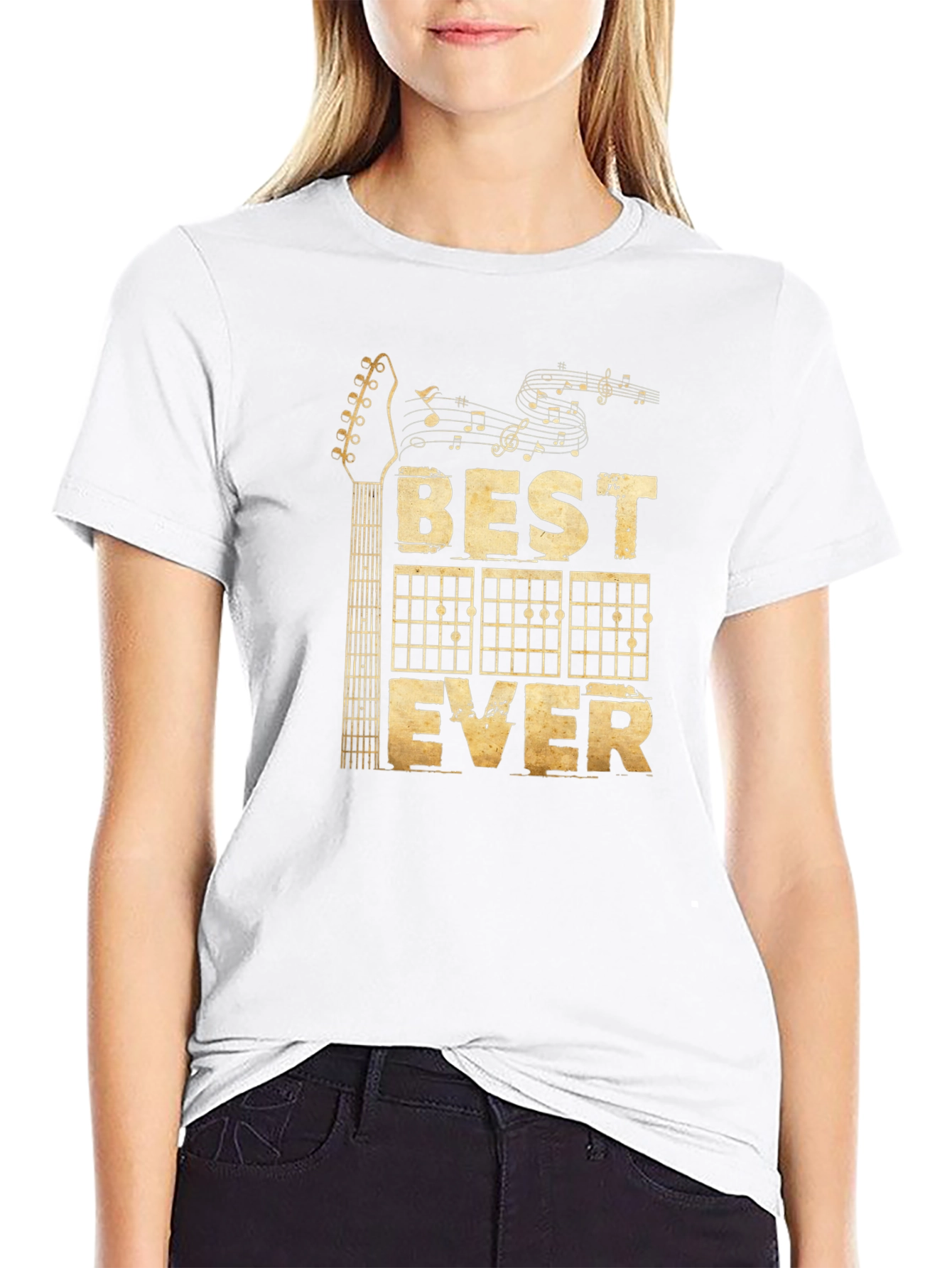 Best Guitar Ever Black Graphic T-Shirt
